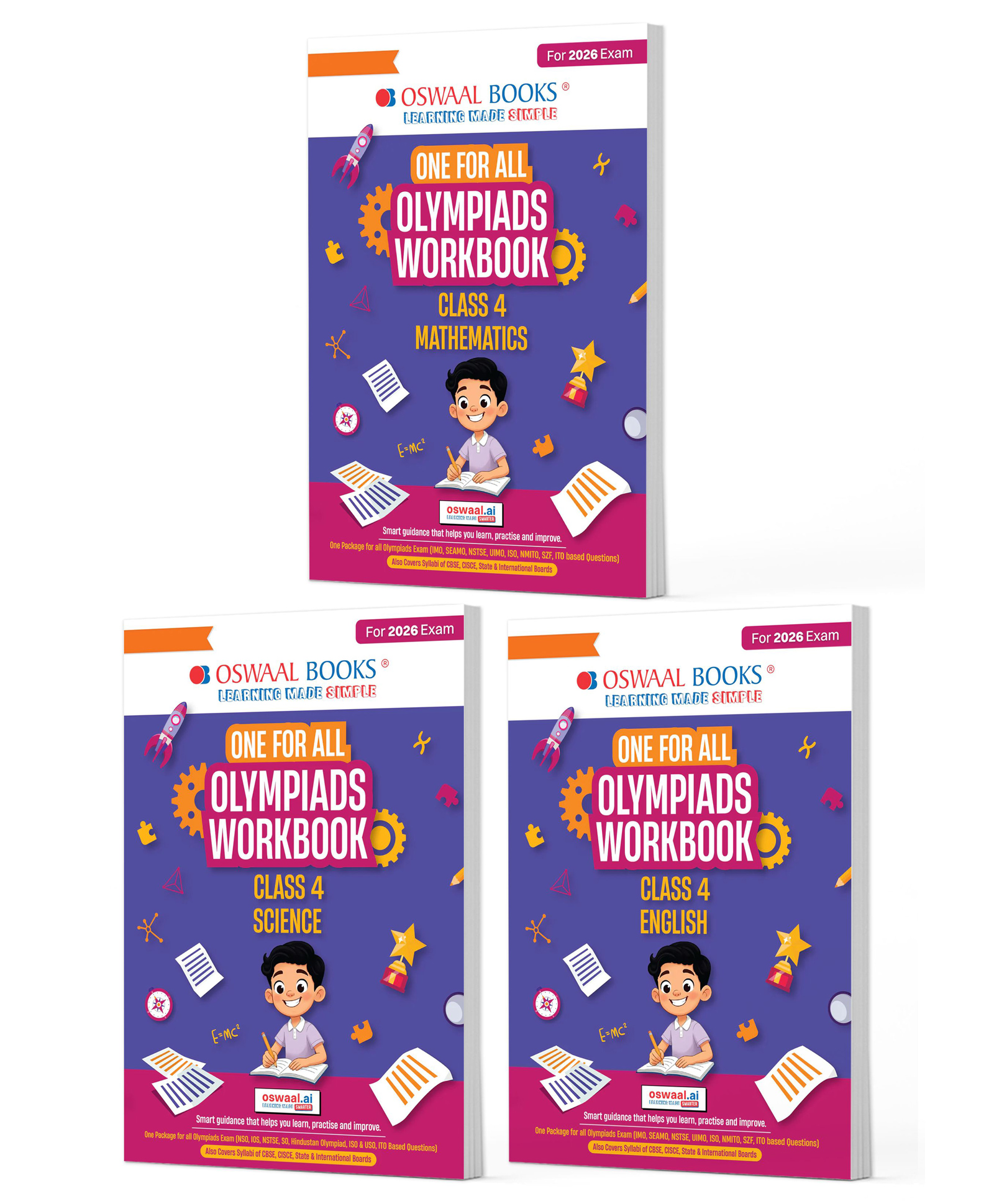OSWAAL BOOKS One For All Olympiad Workbook Class 4 (Set of 3 Books) Maths, Science & English For 2026 Exam-picture-35