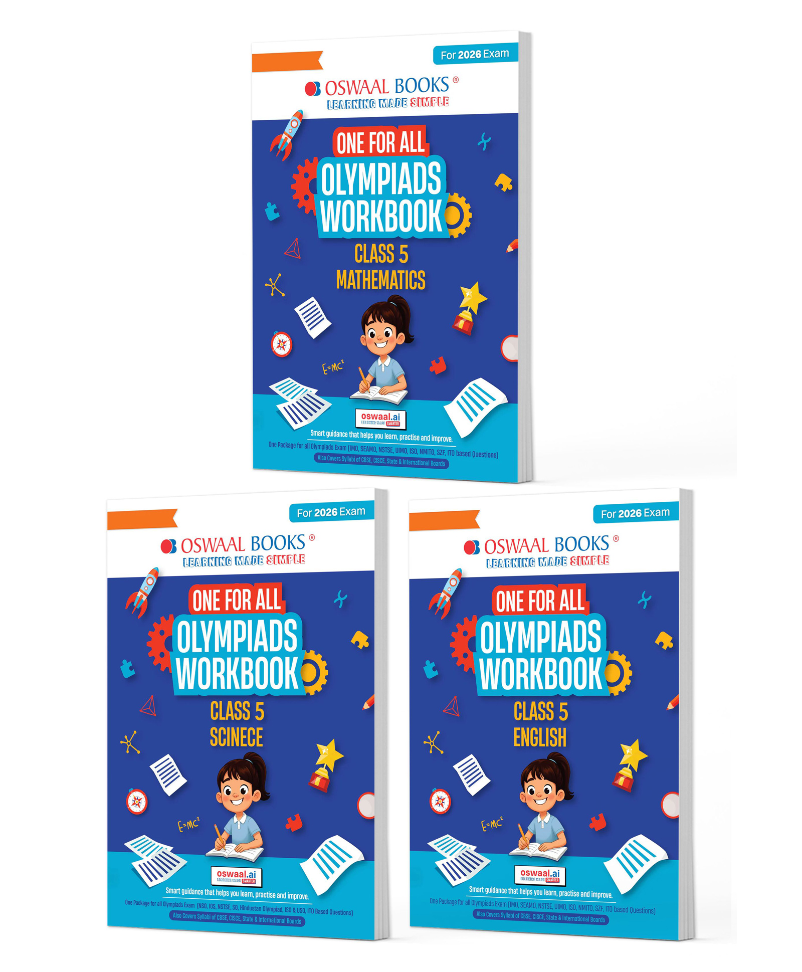 OSWAAL BOOKS One For All Olympiad Workbook Class 5 (Set of 3 Books) Maths, Science & English For 2026 Exam-image-45