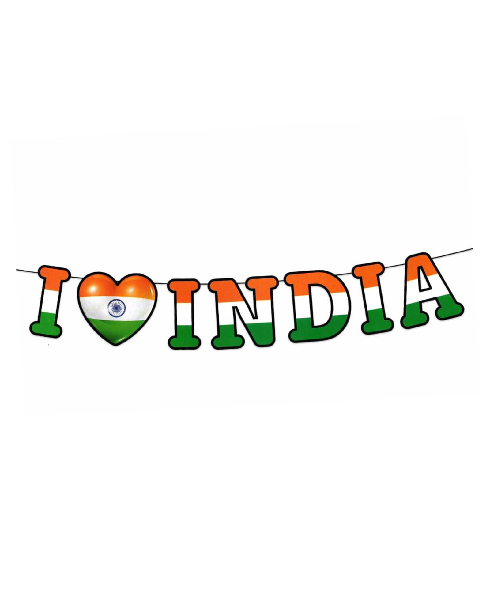 flick in 1 Pc I Love My India Set for Independence Day Decoration Items Tricolor 15th August 26th January Decorations Republic Day Decoration for Home Office School (Pack of 1)-picture-10