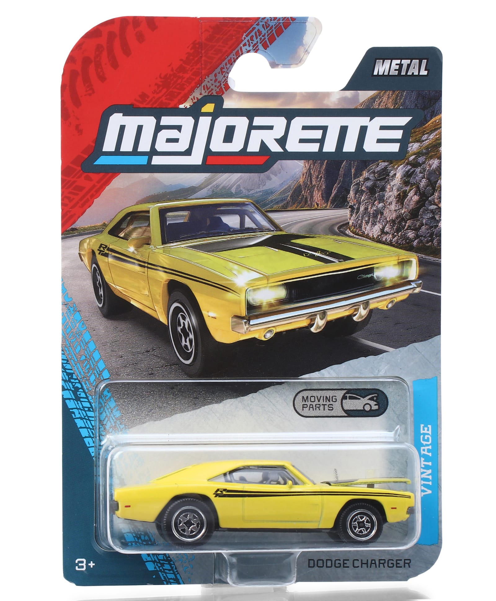 Majorette Dodge Charger Vintage Premium Die Cast Car - Yellow-picture-12