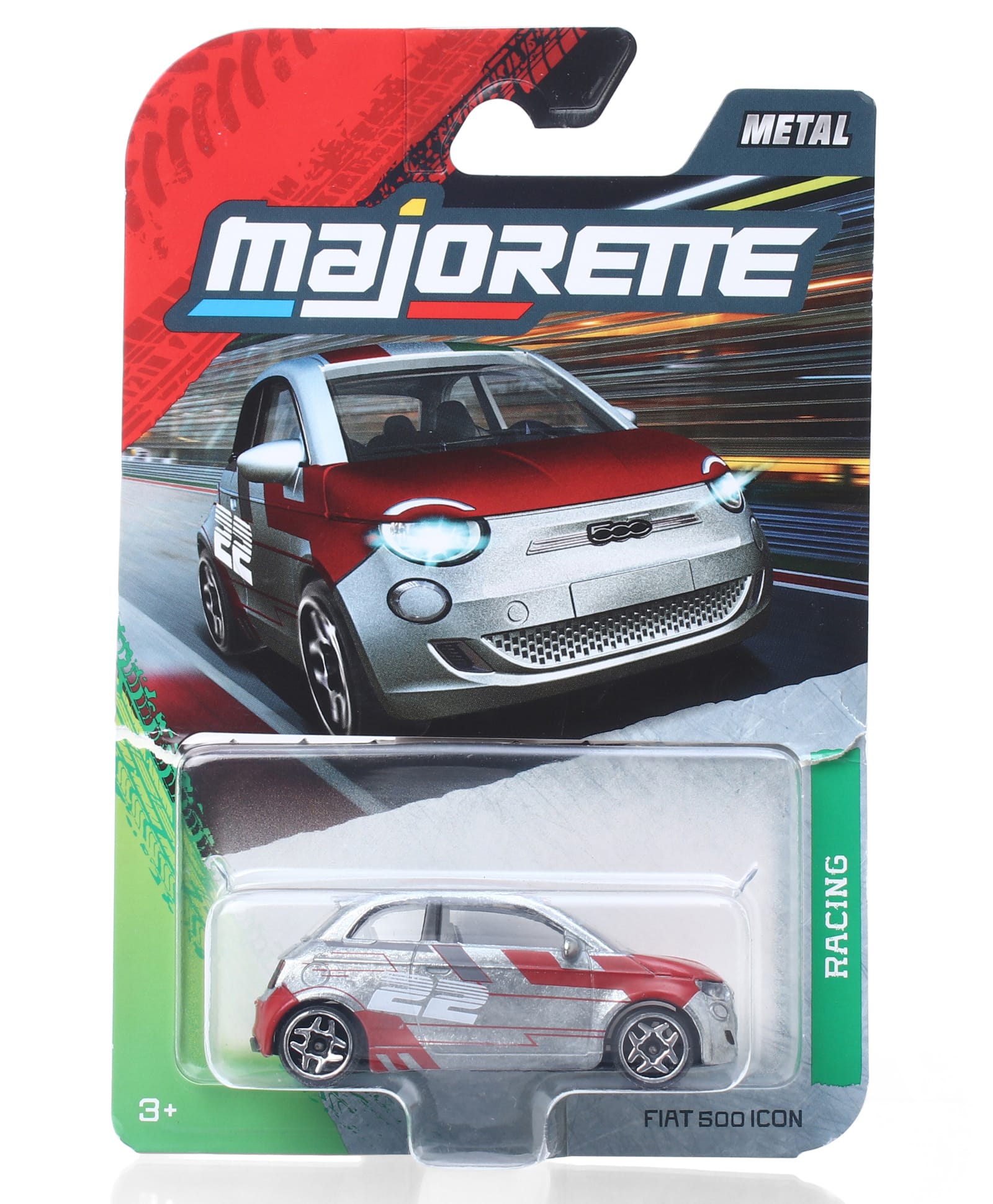 Majorette Fiat Soo Icon Die Cast Racing Premium Toy Car - Red & Silver-picture-21
