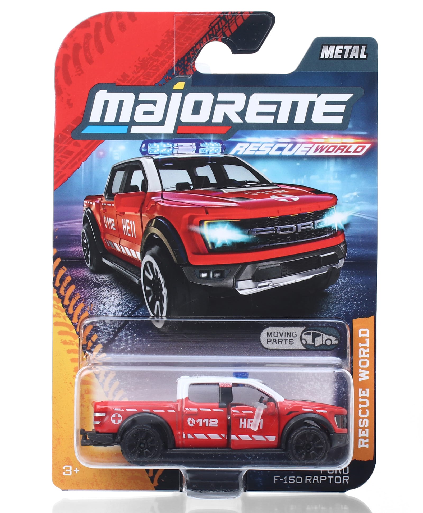 Majorette Ford F-150 Raptor Rescue World Premium Die Cast Car - Red-picture-13
