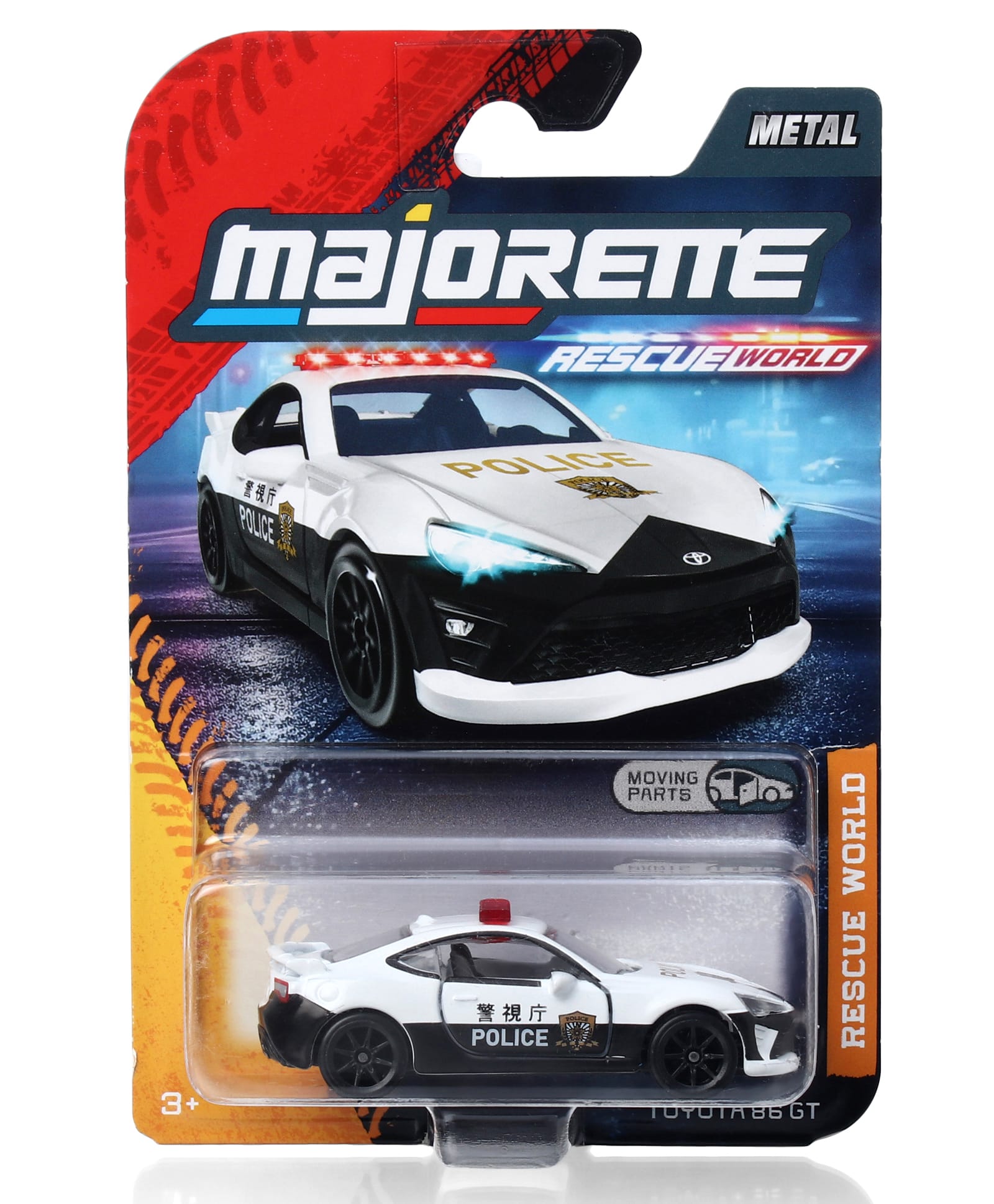 Majorette Toyota 86 GT Rescue World Premium Die Cast Car - White-image-26