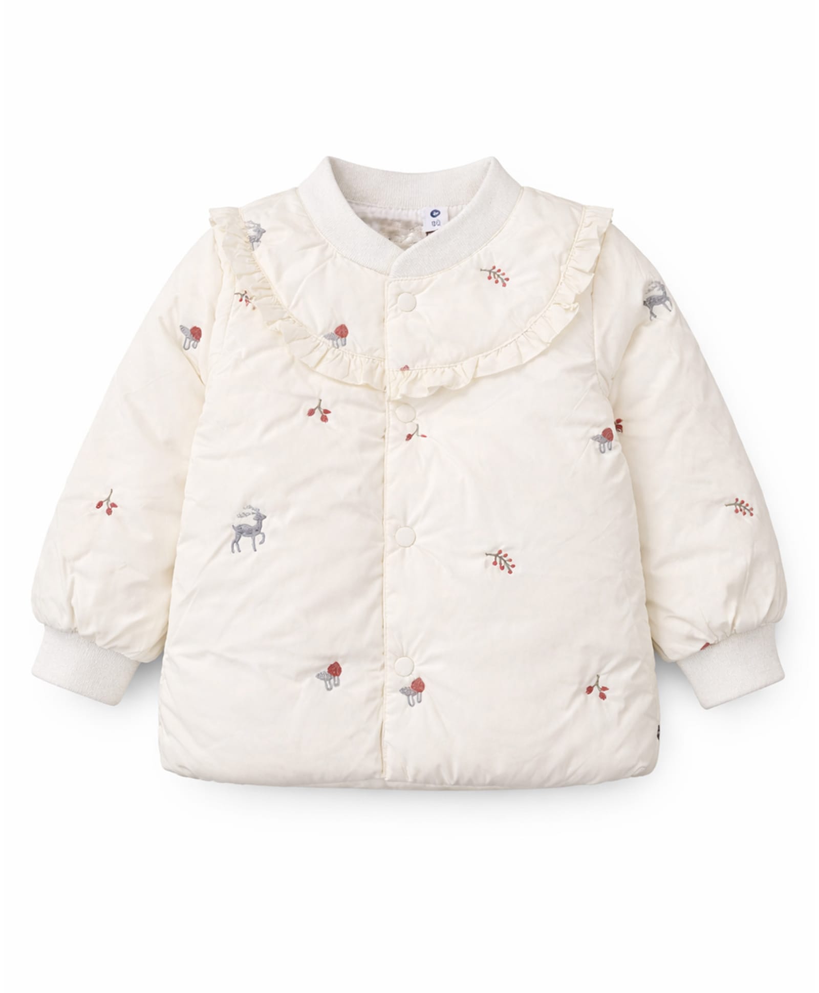 little surprise box Little Surprise Box,Ivory Deer & Mushroom Winter Jacket For Kids.-6-7Y - White-picture-28