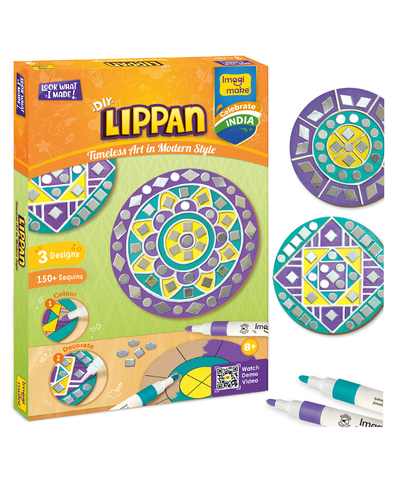 Imagimake DIY Lippan Art - Multicolor-picture-3