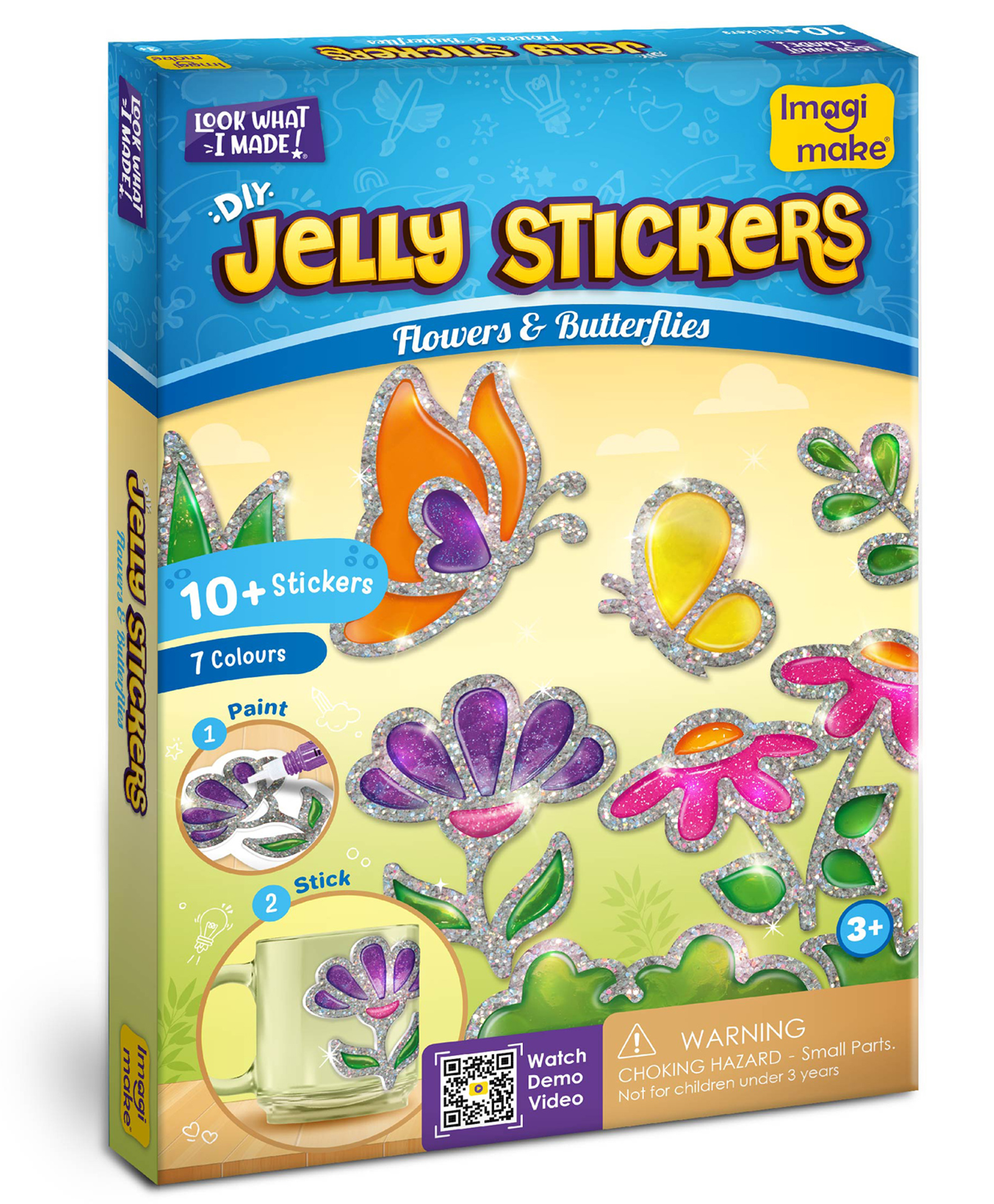 Imagimake Jelly Stickers Flower & Butterflies - Multicolor-picture-36