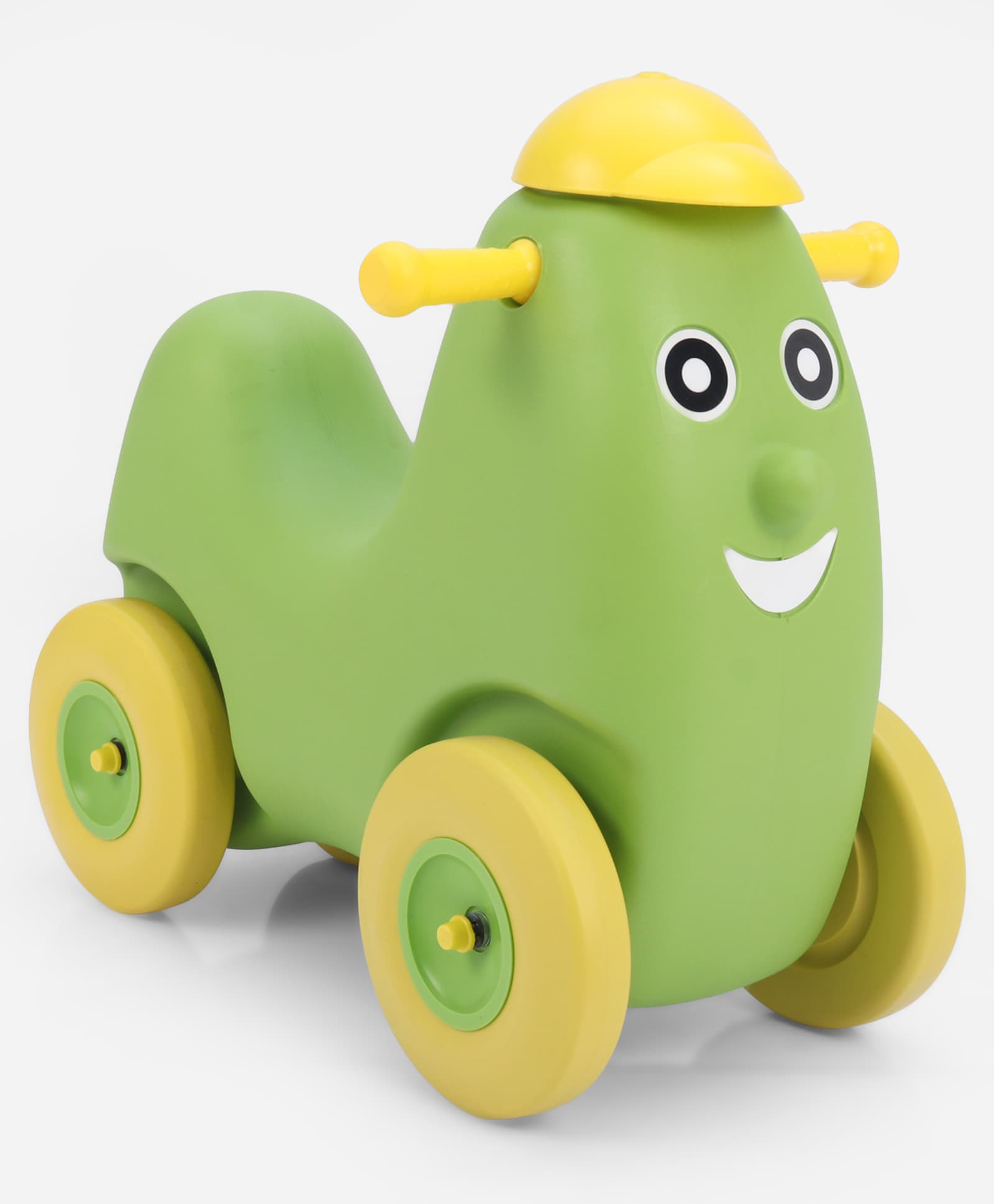 Babyhug Humpty Dumpty Manul Push Ride-On - Yellow & Green| Toy for 1 to 3 Year Kids| Foot-to-Floor Operation| Indoor & Outdoor Play| BIS Certified| Activity Gifting Option-image-30