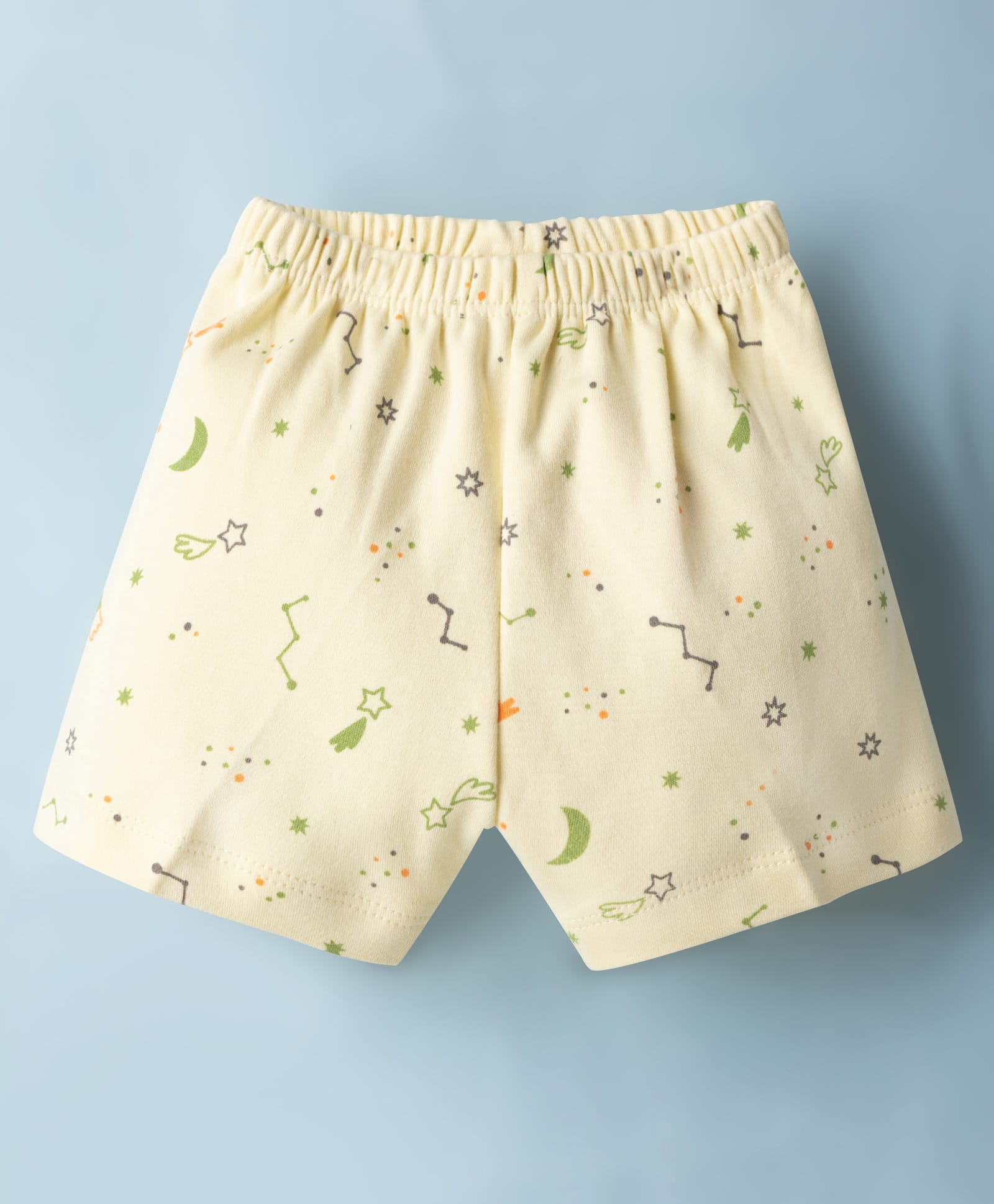 Tango Single Jersey Knit Above Knee Length Printed Shorts - Yellow-picture-21