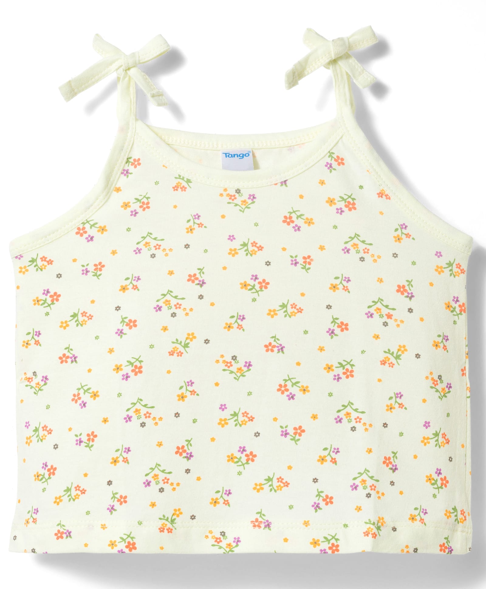 Tango Single Jersey Knit Sleeveless Slip With Floral Print - Green-picture-15