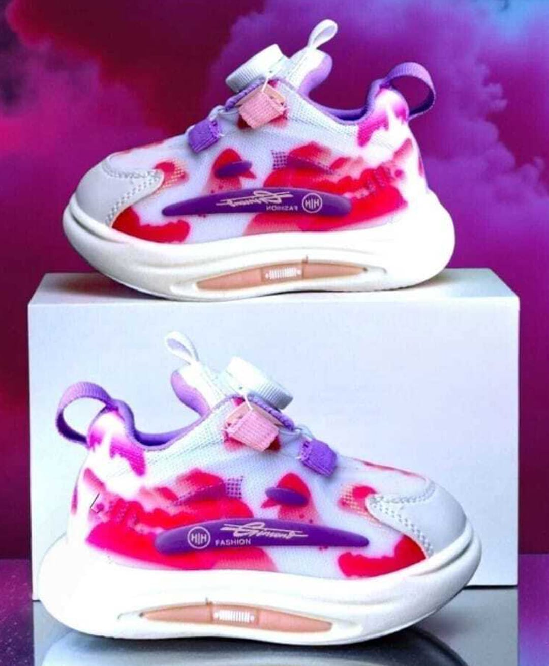 Binos Tie & Dye BOA Closure Shoes - Pink-image-12
