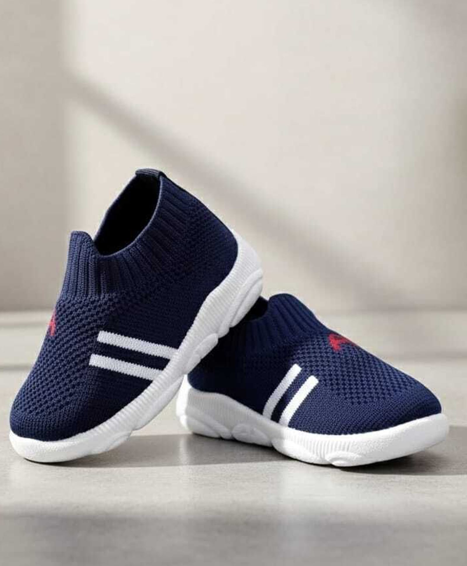 Binos Initial A Designed Slip On Shoes - Navy Blue-picture-26