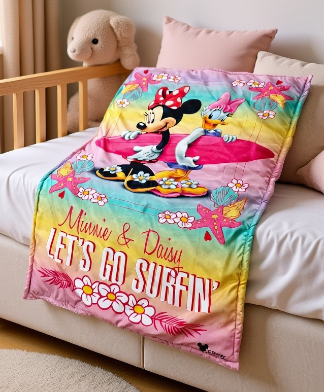 Disney by Baby Tales Quilted Blanket With Mickey Mouse Print - Multicolor-image-16