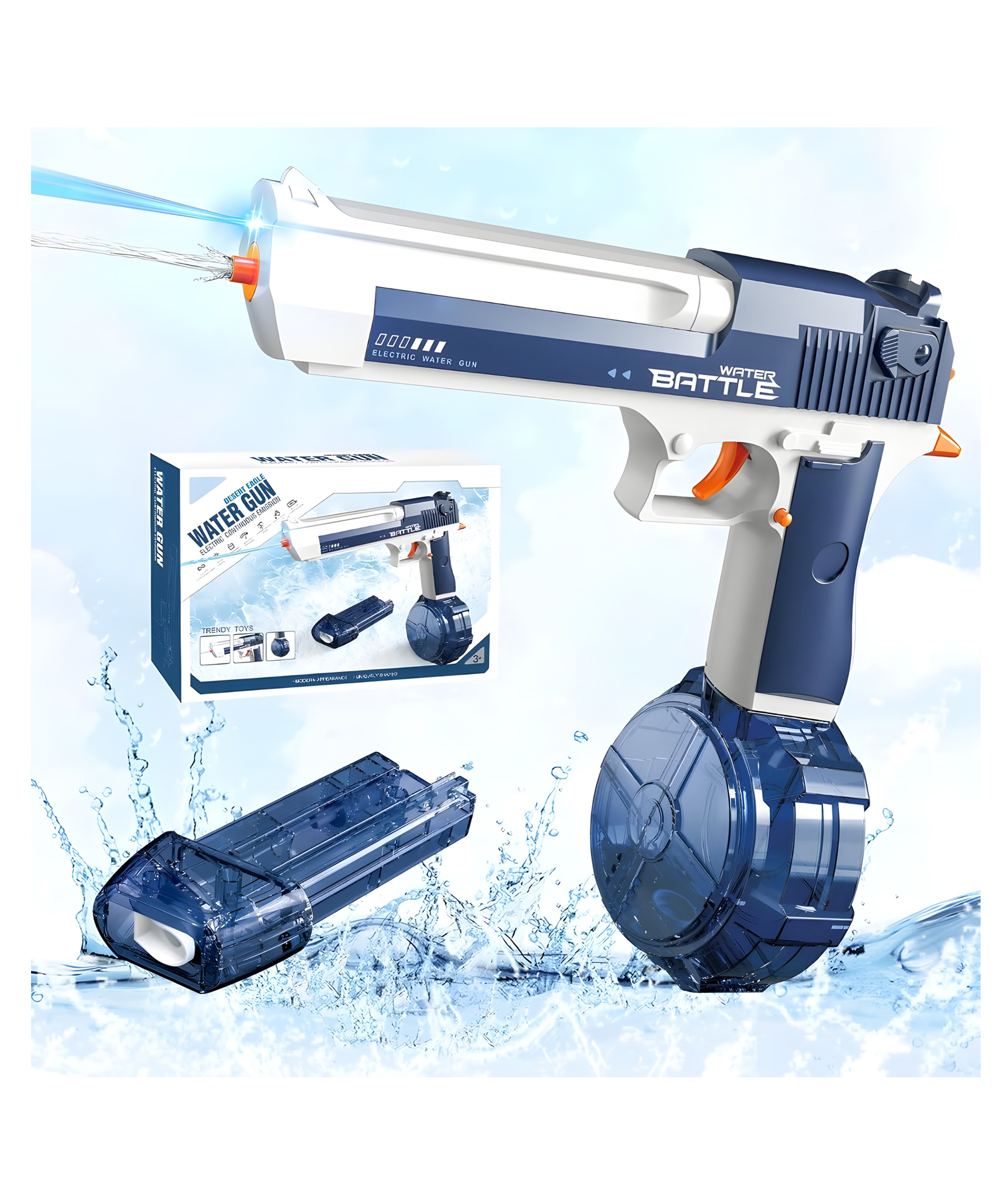 YAMAMA Realistic Electric Repeater Automatic Water Spray Water Gun Toy - Multicolor