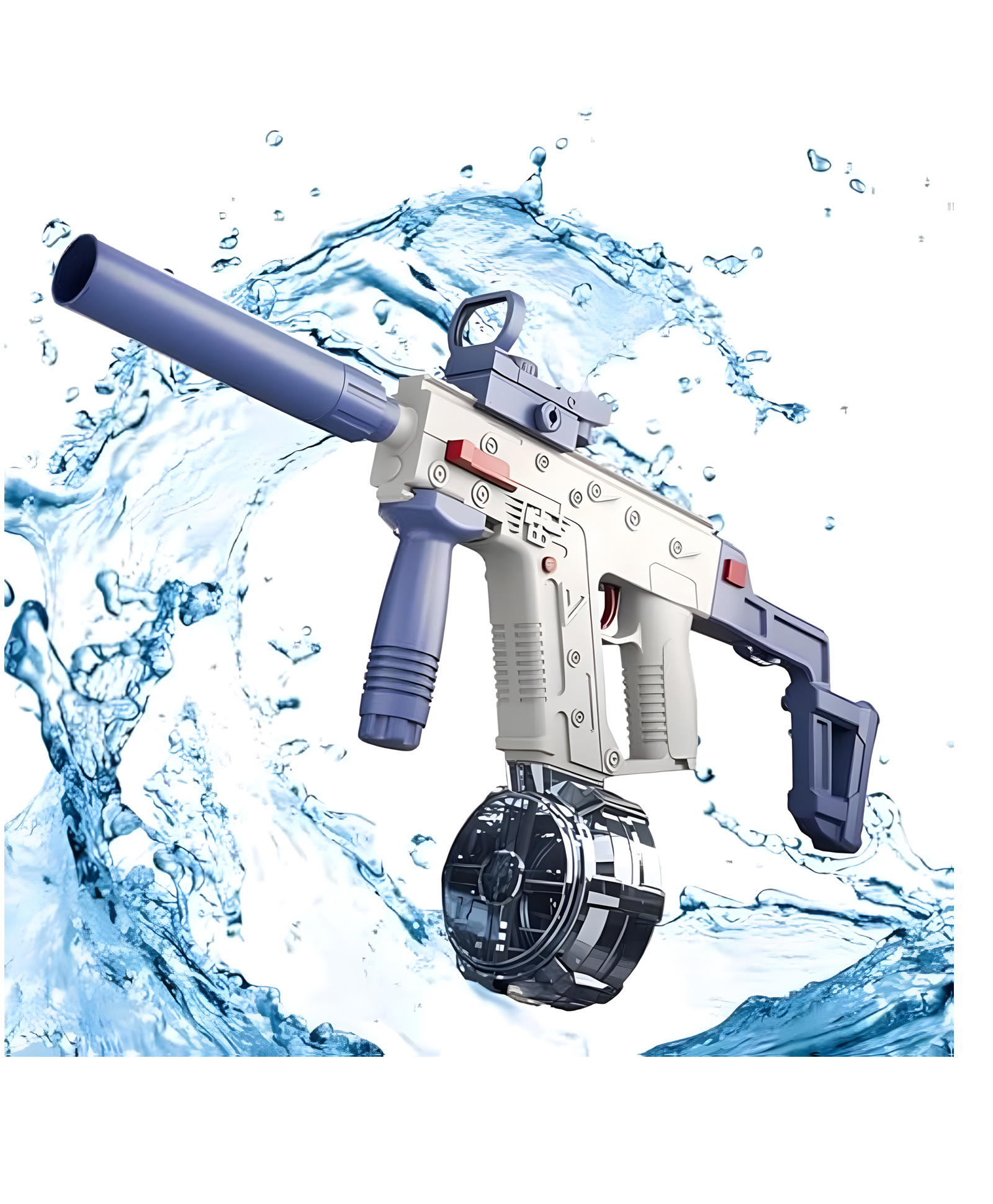 YAMAMA Realistic Vector Electric Repeater Automatic Water Spray Water Gun Toy - Blue