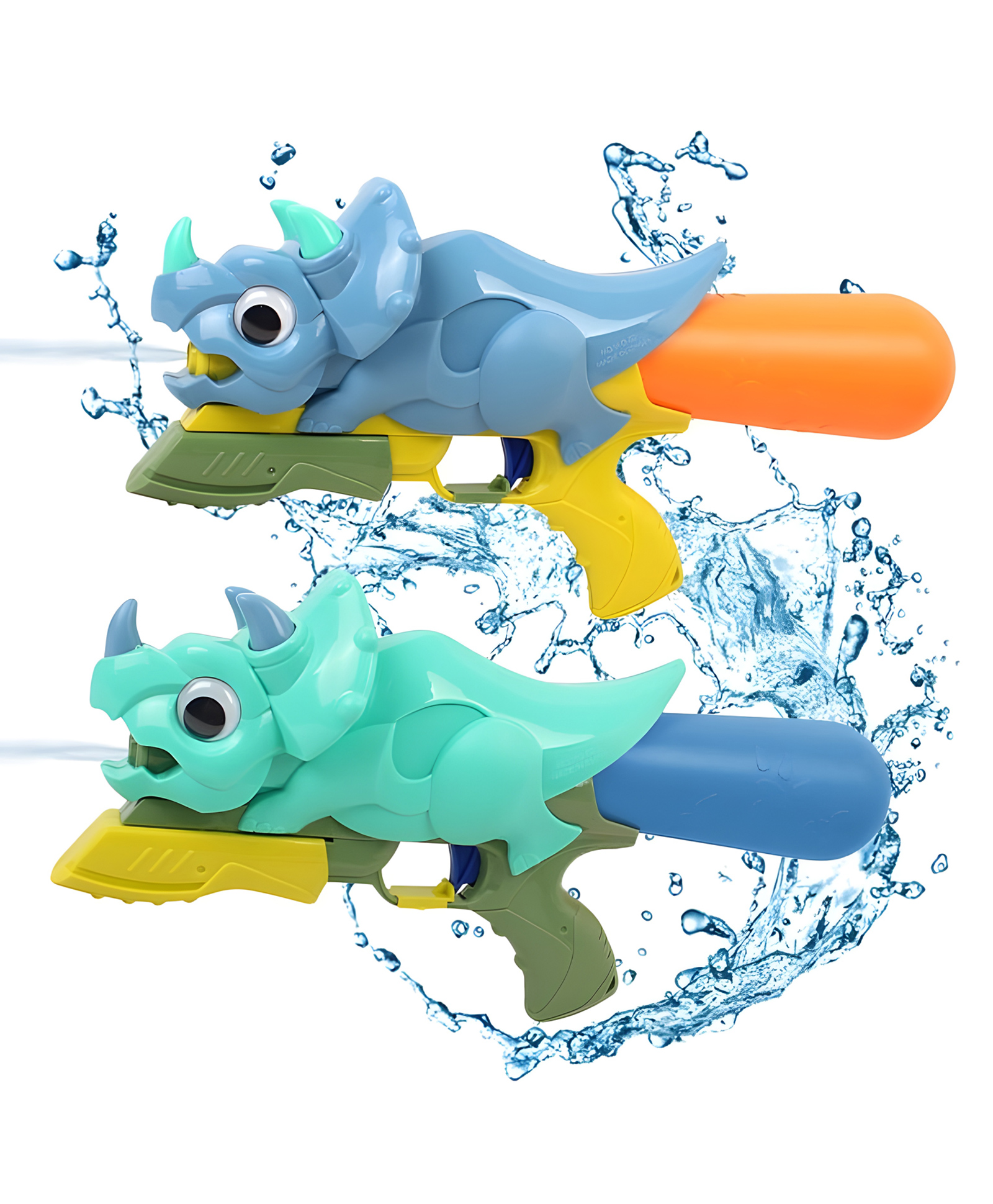 YAMAMA Dinosaur Themed High-Capacity Long-Range Water Gun Toy Color May Vary