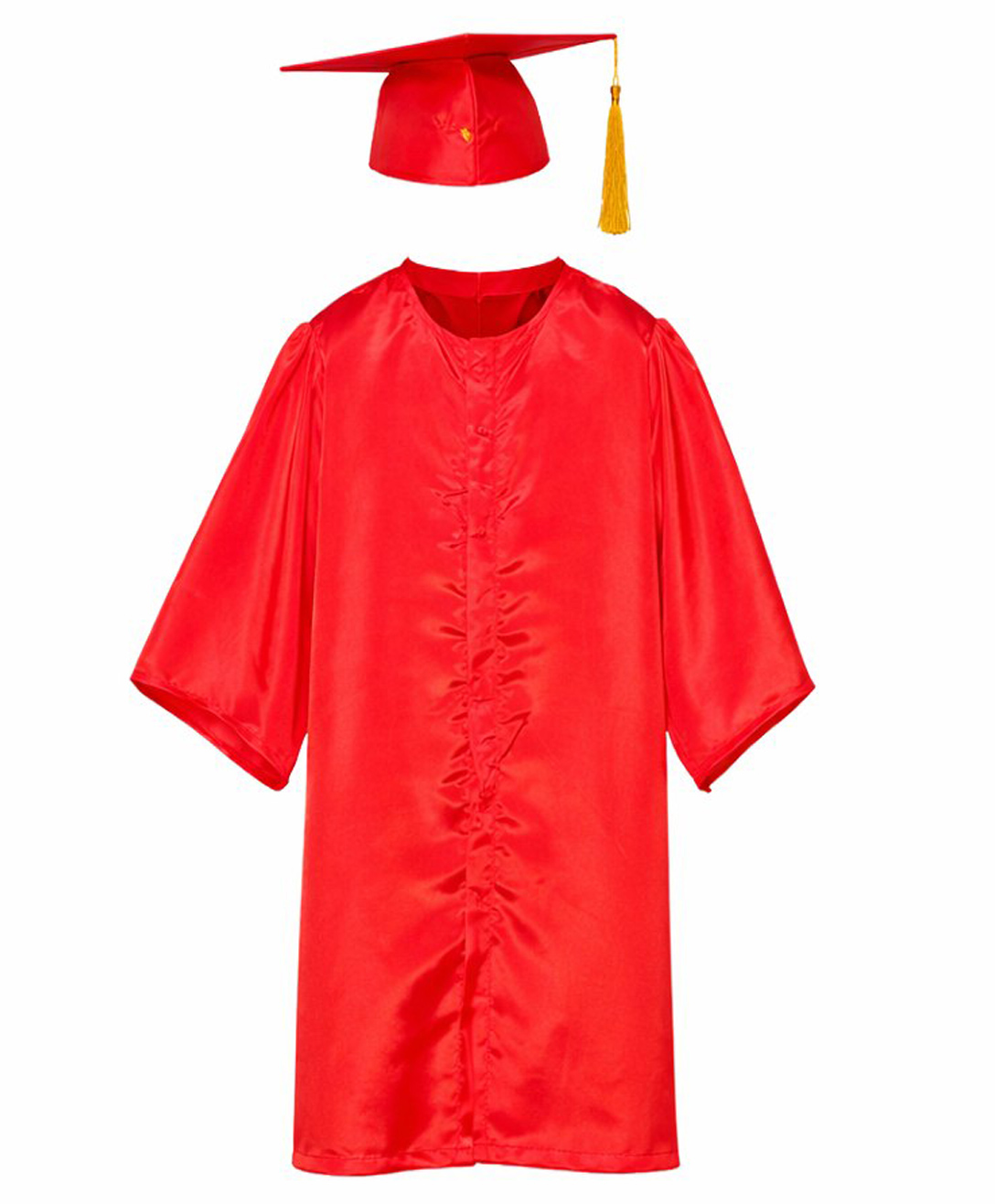 Itsmycostume Full Sleeves Graduation Gown Costume With Cap - Red