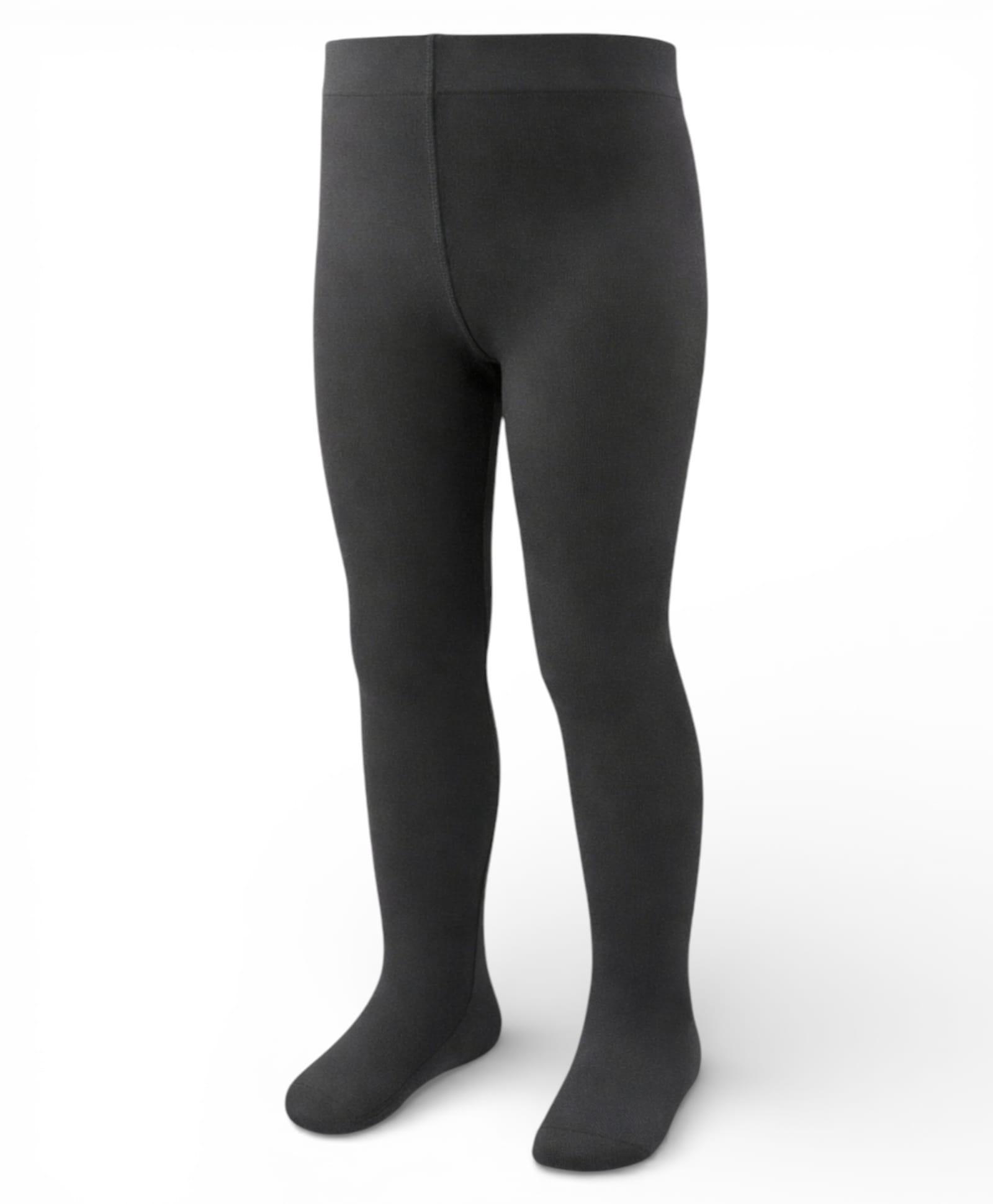 Lil Lollipop Knit Solid Footed Tights - Black-image-31