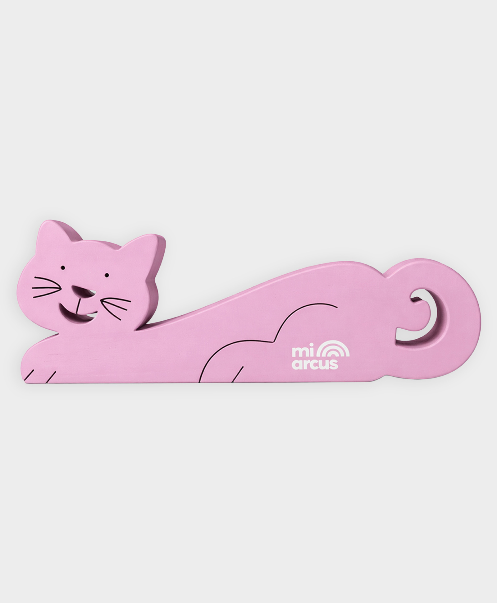 Mi Arcus Cat Design Wooden Pen Stand- Mauve-image-16