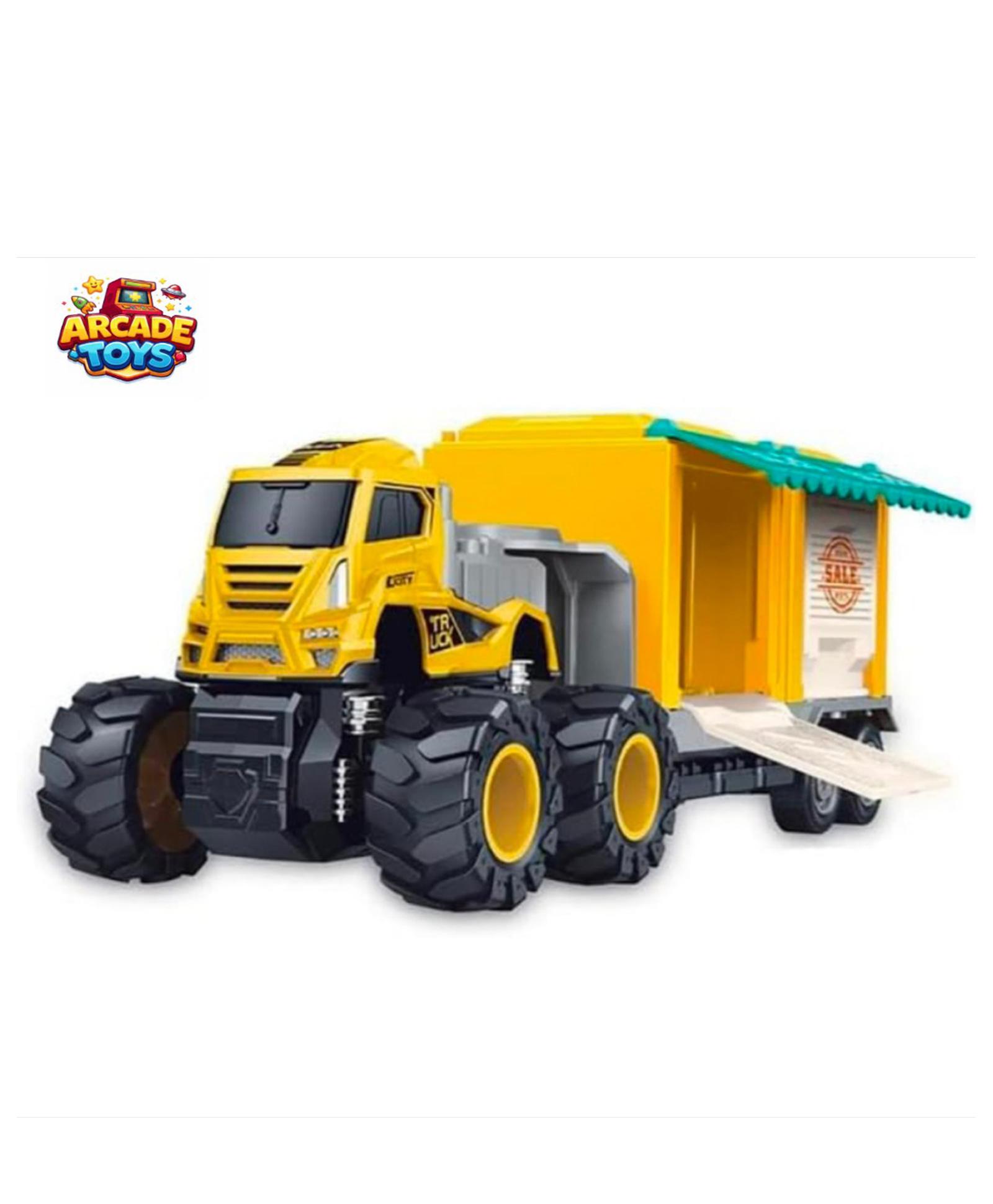 ARCADE TOYS 1:43 4WD Salling Transport Truck Alloy Diecast Truck Set Toy Friction Powered Truck Play Toys for Boys (colour may vary) Pack of 1-picture-46