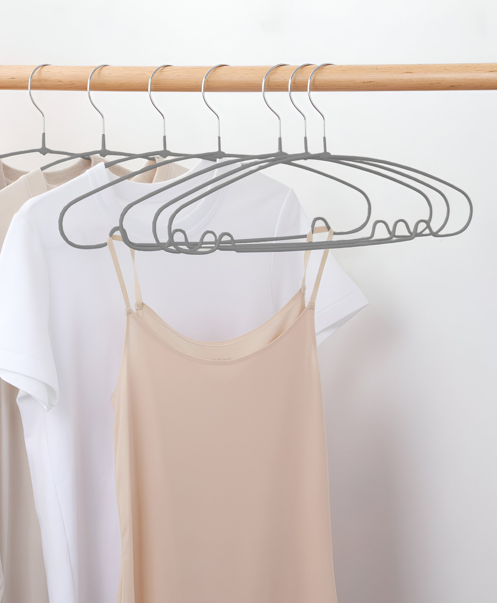 STOR Metal Shirt & Trouser Hanger | Ash Gray | Set of 5-image-20