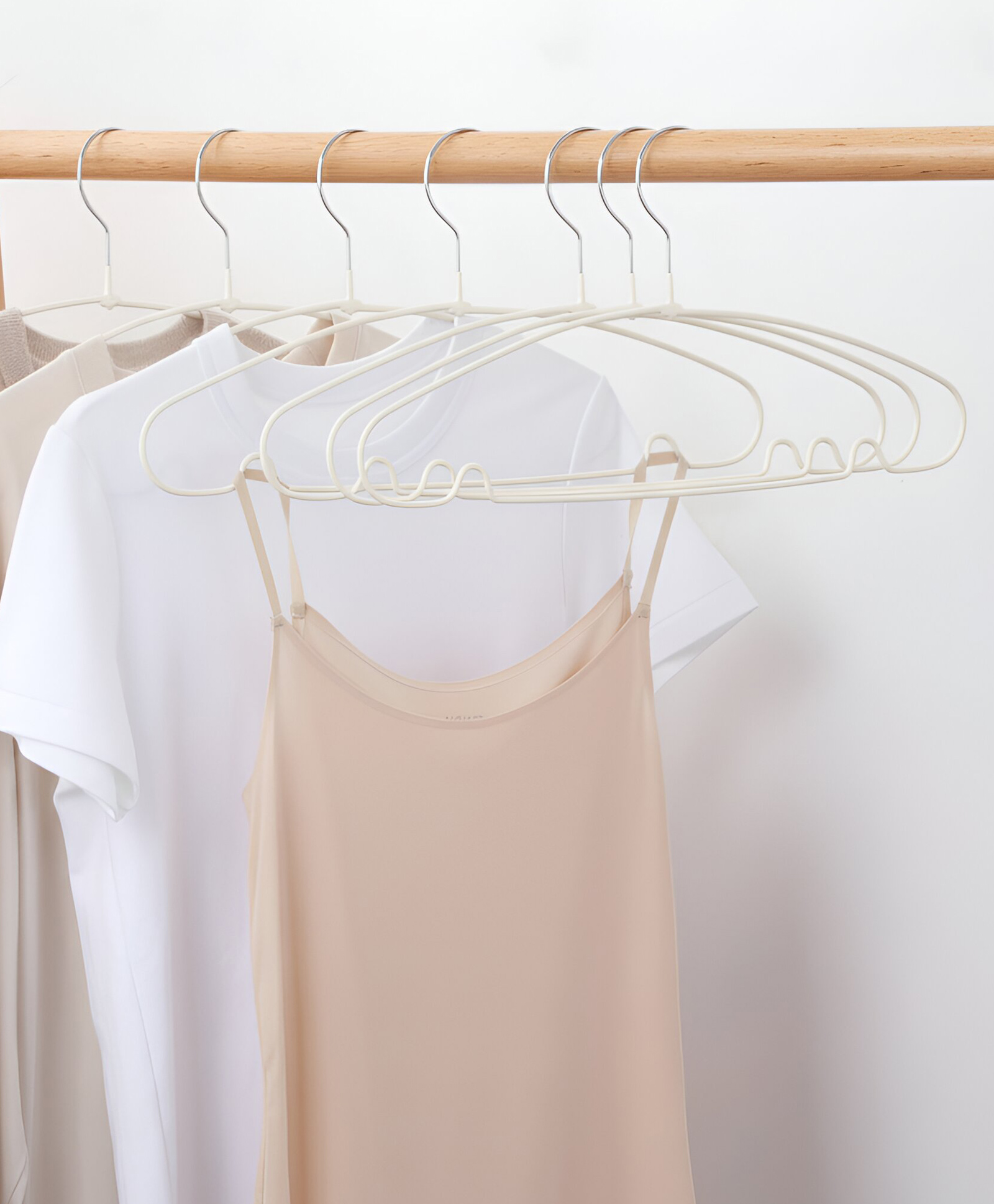 STOR Metal Shirt & Trouser Hanger | Ecru White | Set of 5-image-47