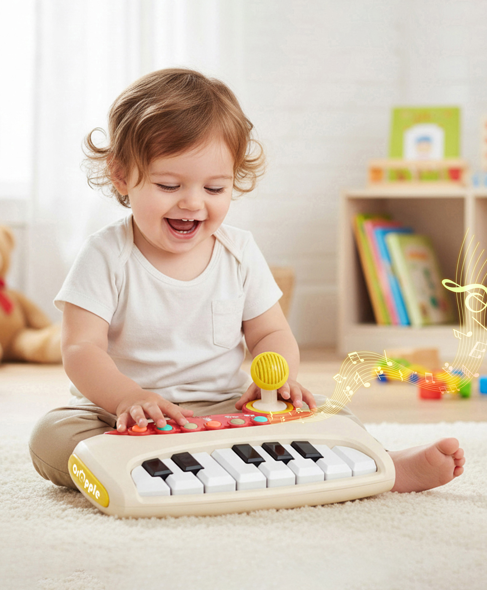 R for Rabbit Orapple Funtunes Piano - Beige Multicolor-picture-17