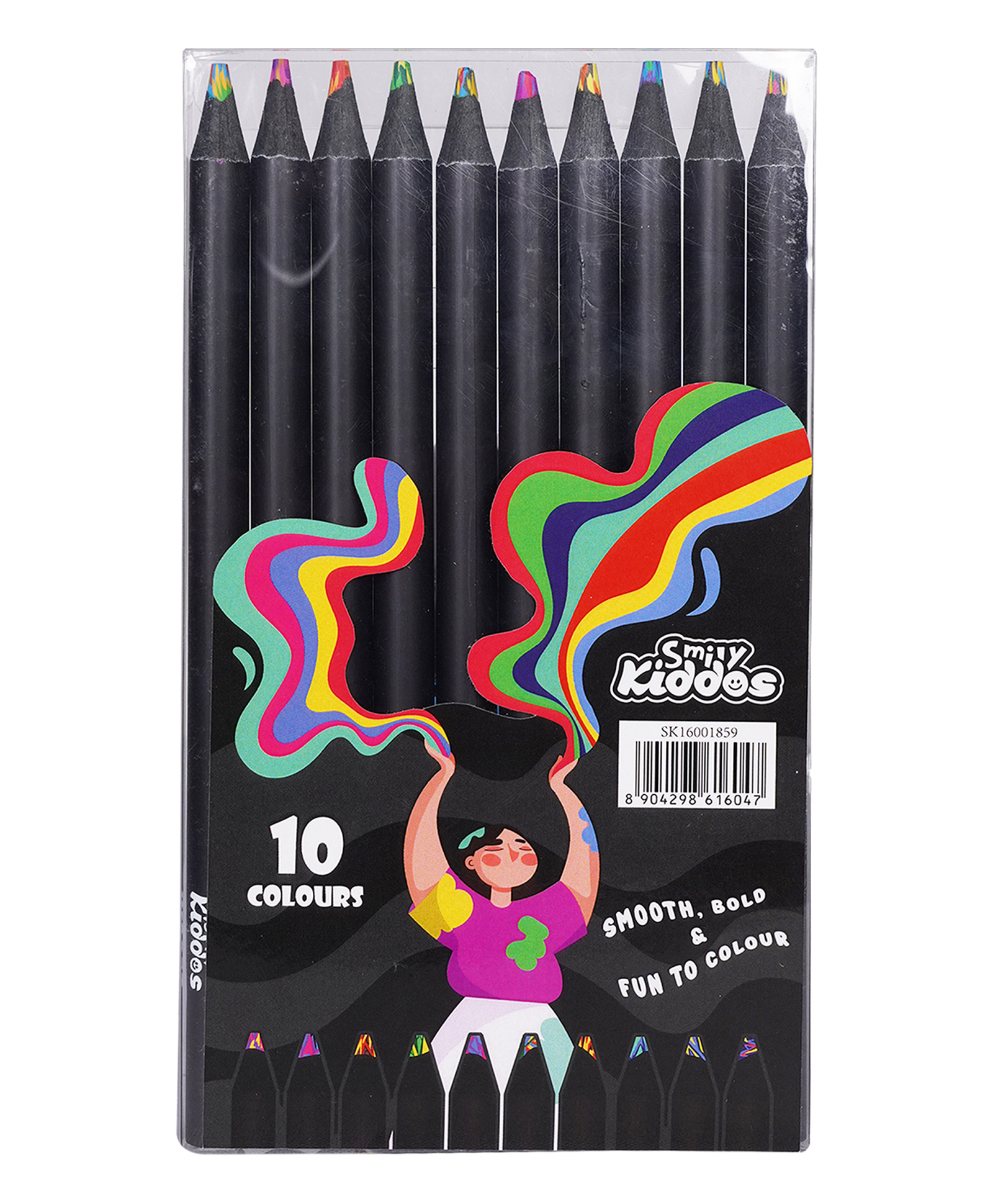 Smily Kiddos Multicolor pencil set - Pack of 10-image-48