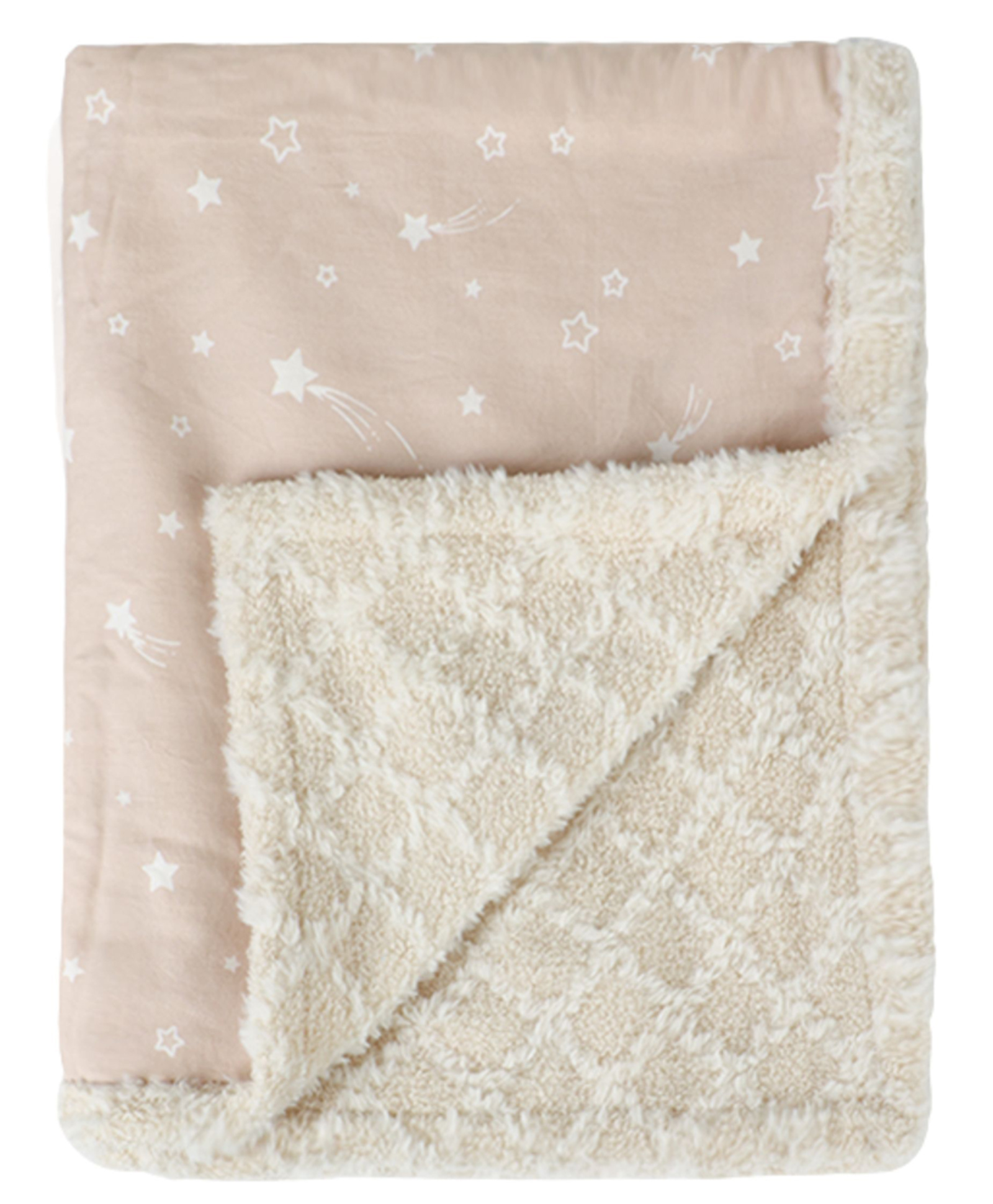 Abracadabra Reversible Beige Shooting Star Luxe Blanket-image-38