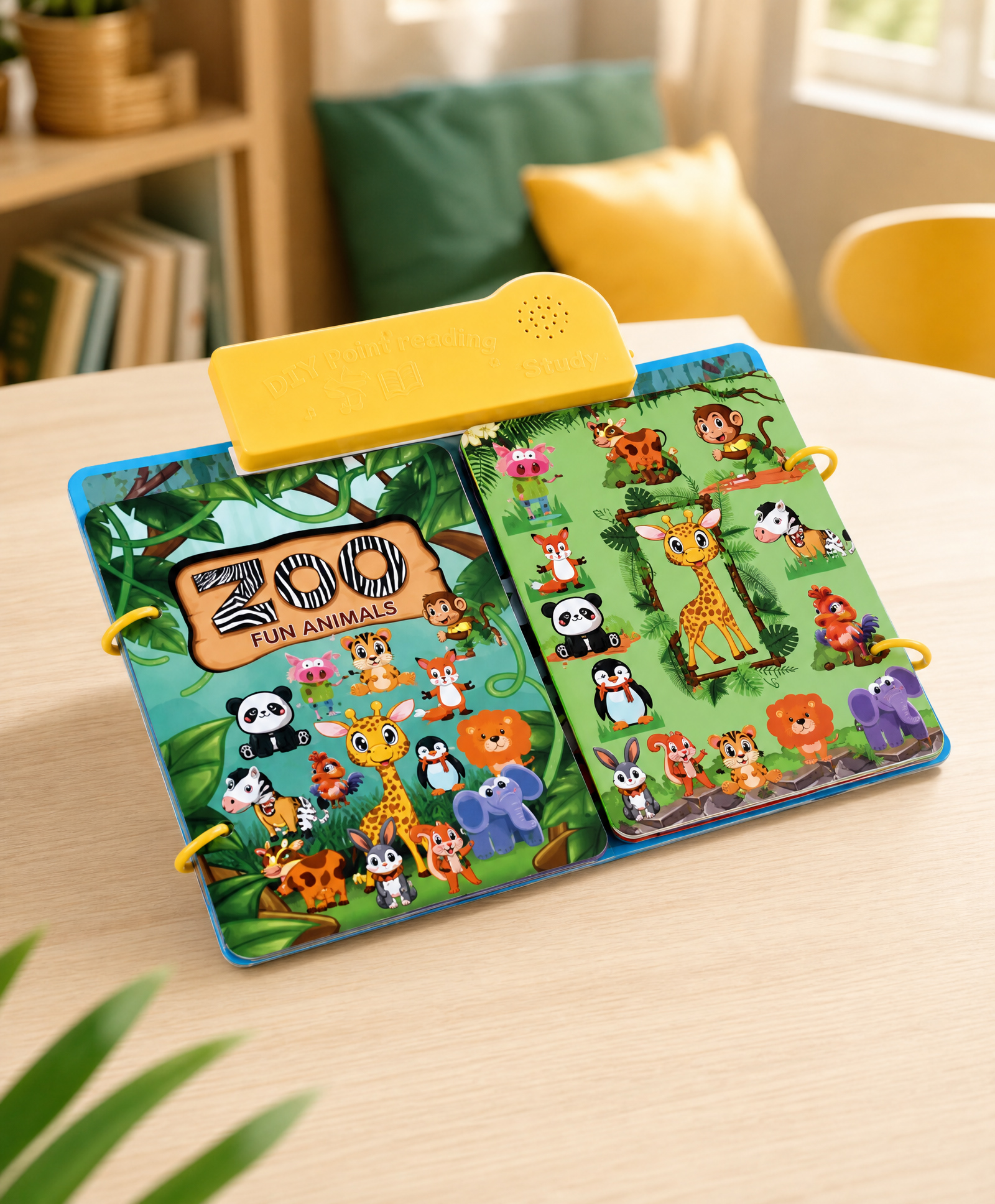 DIY Point Reading Toy For Kids| Zoo Animal Sound Book for Kids| Teaches Animal Names, Sounds & Pronunciation| Develops Vocabulary, Cognitive & Listening Skills| Fun Educational Book-image-13