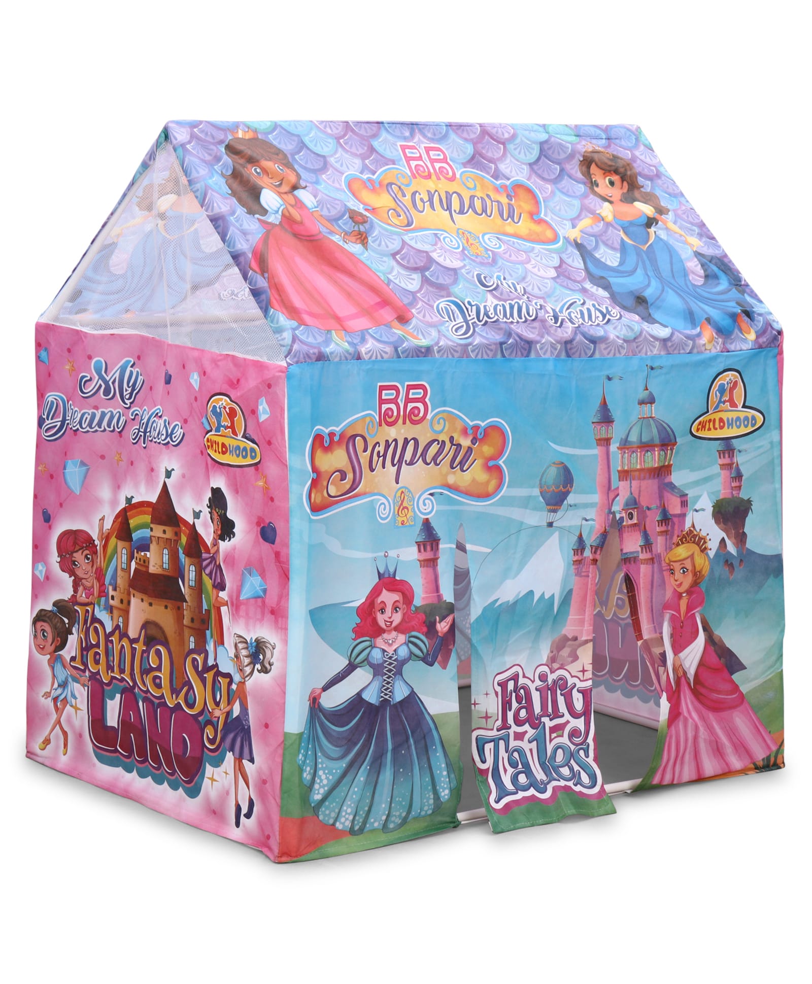 AAROHI TOYS Tent House With Sonpari Print - Multicolor-image-20
