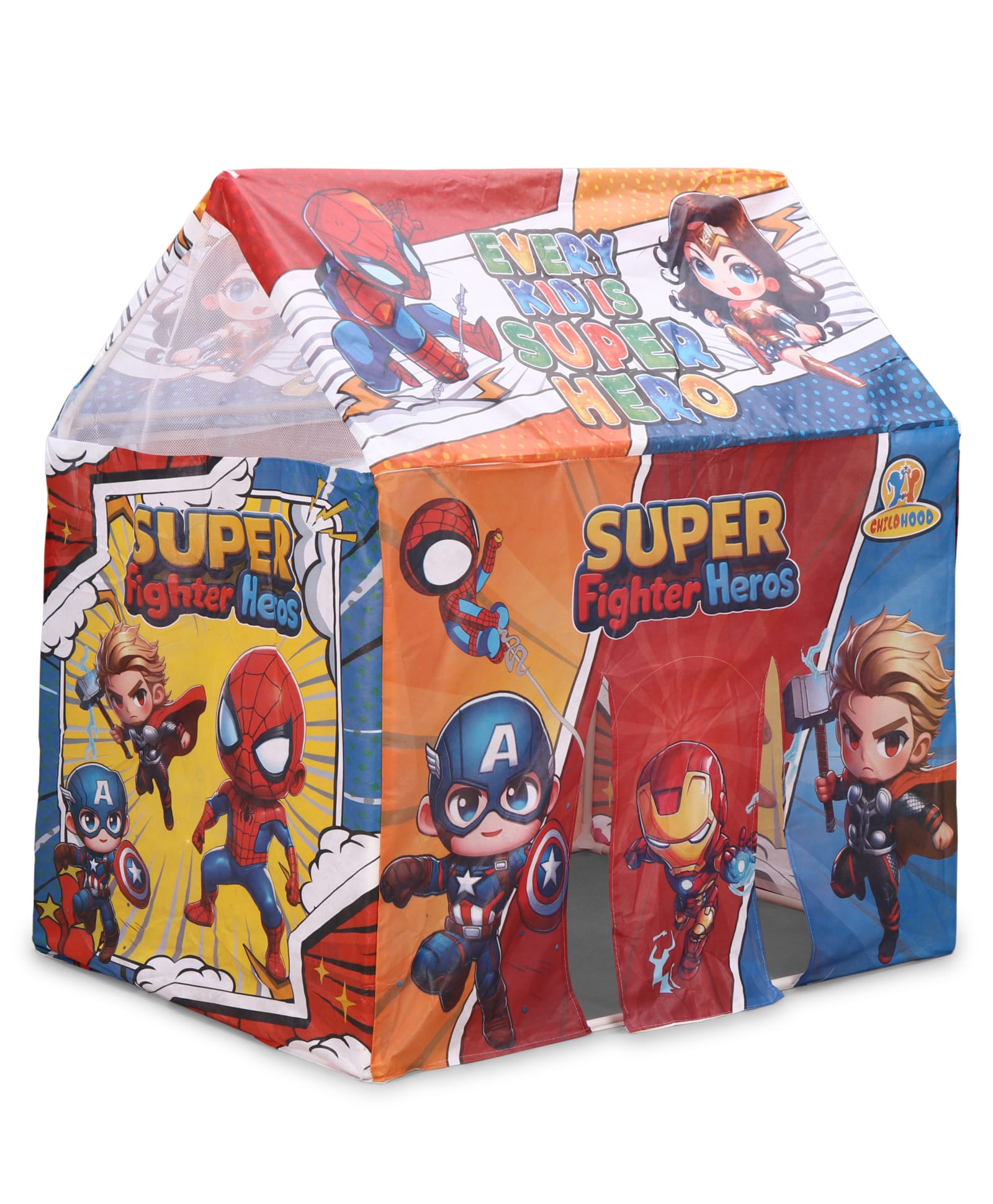 AAROHI TOYS Tent House With Super Fighter Heros Print - Multicolor-picture-14
