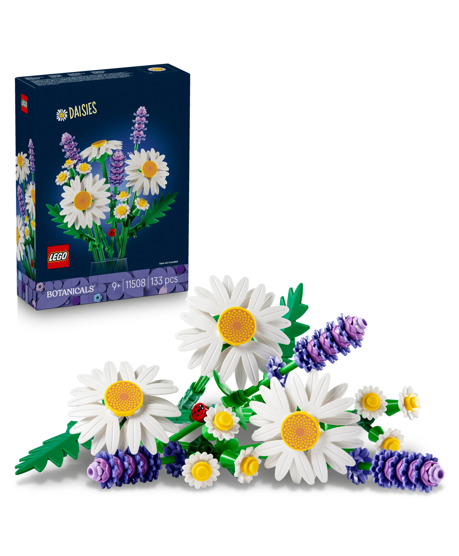 LEGO Botanicals Daisies Flower Decor Building Set for Kids Gift 133 Pieces - 11508-image-4