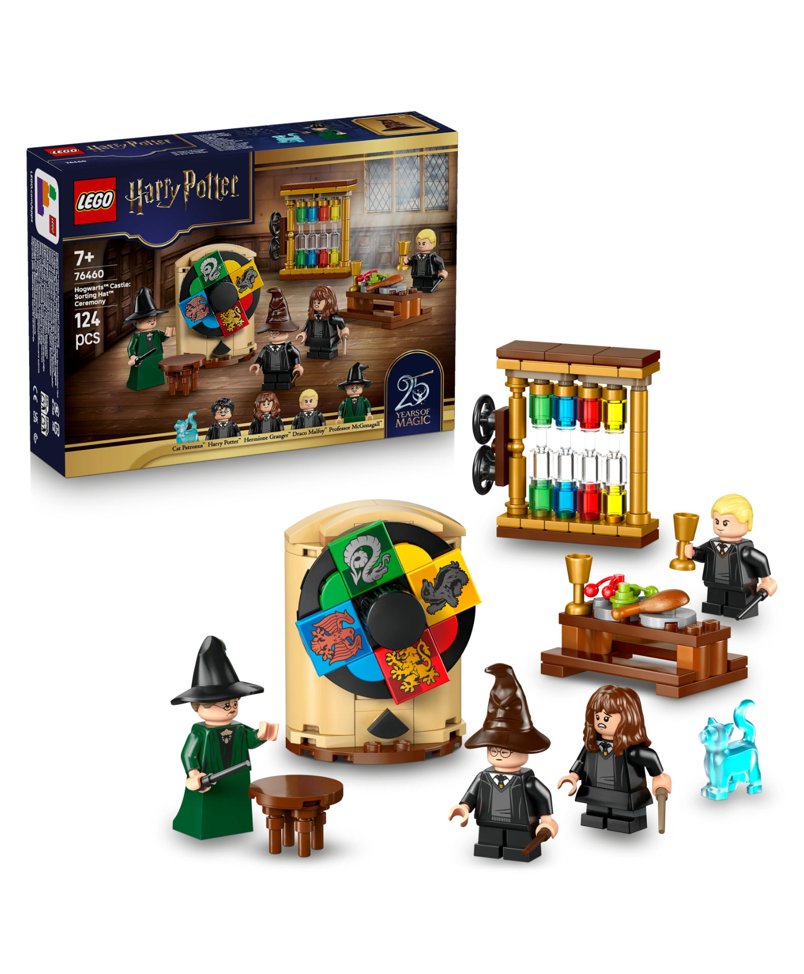 LEGO Harry Potter Hogwarts Castle Sorting Hat Ceremony Building Set with 4 Minifigures 124 Pieces - 76460-image-36