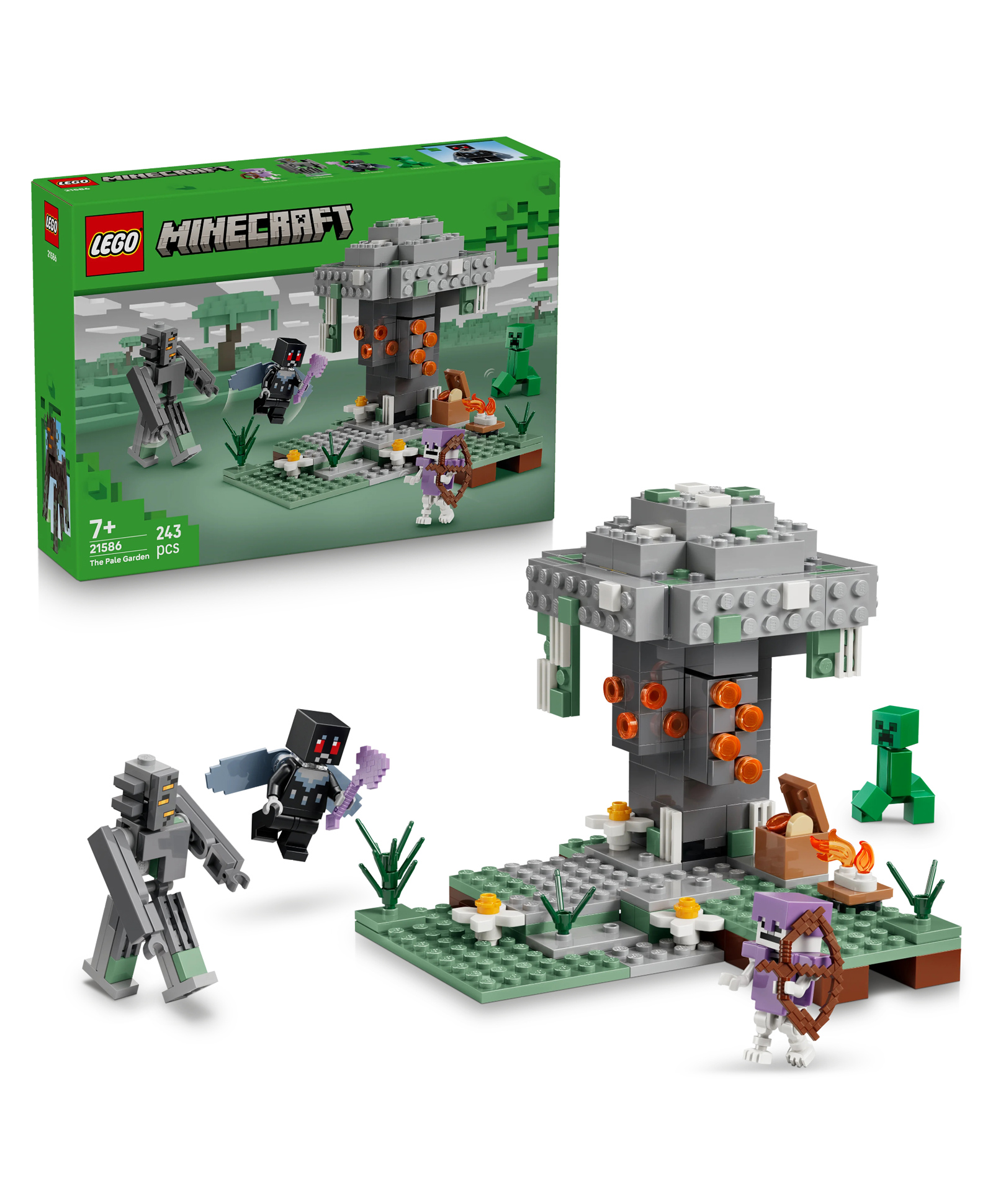 LEGO Minecraft The Pale Garden Brick Building Set Biome Gamer Toy With Minecraft Figures 243 Pieces- 21586-picture-17