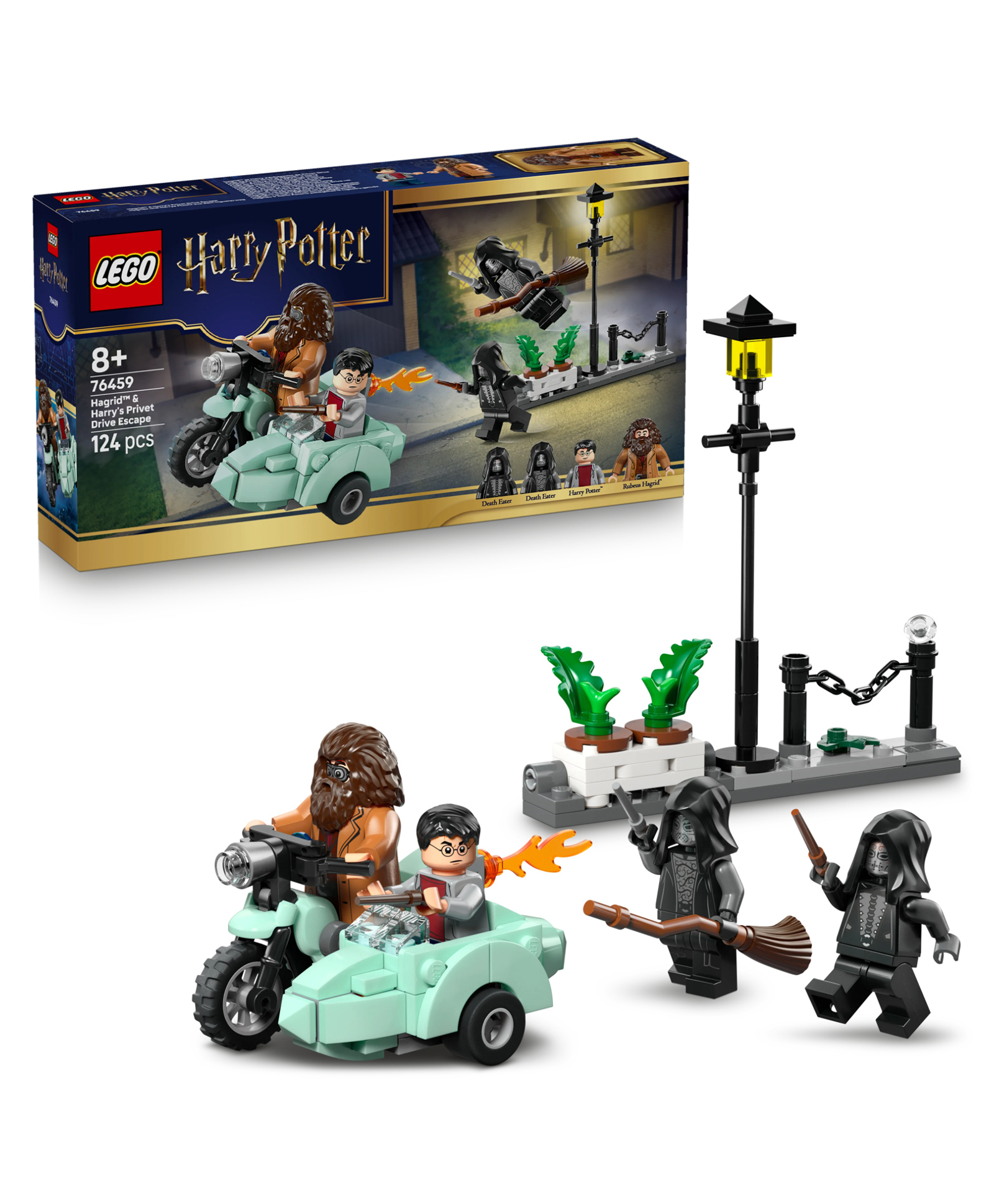 LEGO Harry Potter Hagrid & Harry's Privet Drive Escape - Building Set - Motorcycle Toy 124 pieces- 76459-picture-14