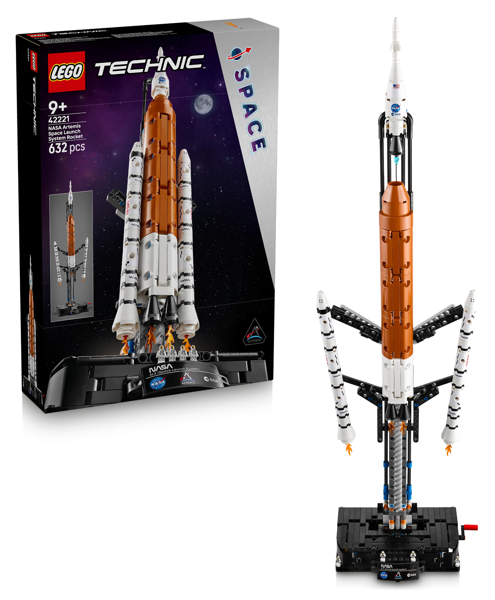 LEGO Technic NASA Artemis Space Launch System Rocket Model Kit for Kids 632 Pieces- 42221-image-48