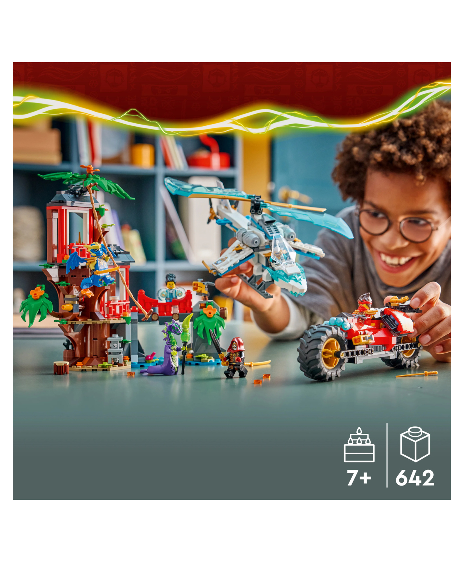 LEGO NINJAGO Ninja Vehicle Tree House Battle - Fighting Toys