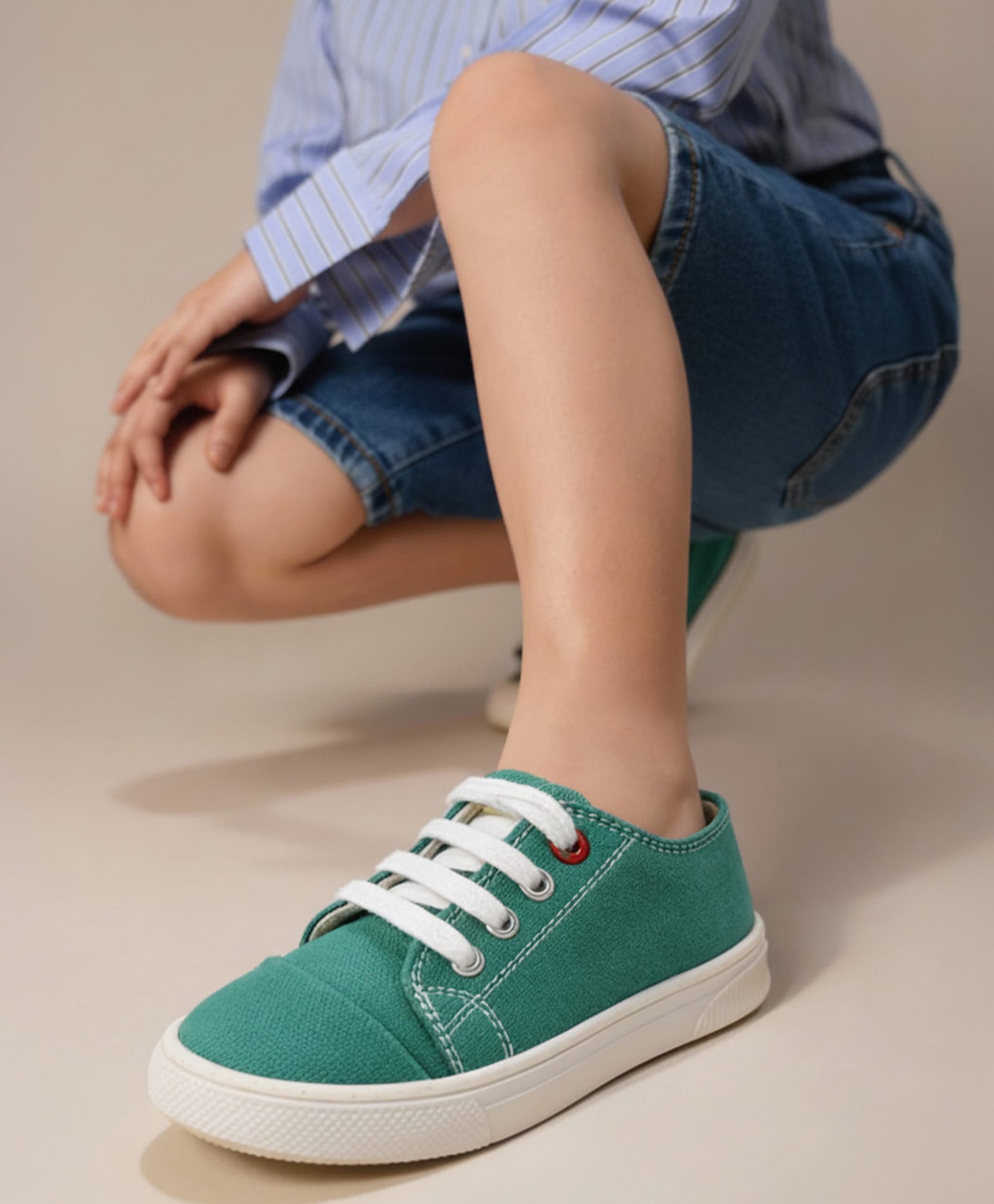 Toothless Solid Lace Up Shoes - Green-picture-26