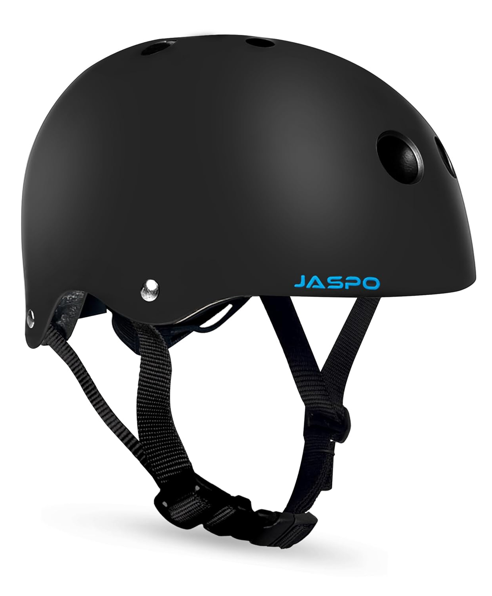 Jaspo Vault Adjustable Helmet, ABS Shell Black EPS Foam, Dial Adjuster, Lightweight,Comfort fit, Perfect for Skating-Cycling-Skateboarding and Scooter (Helmet Only) Large (55 to 61 cms)(Black)-picture-16