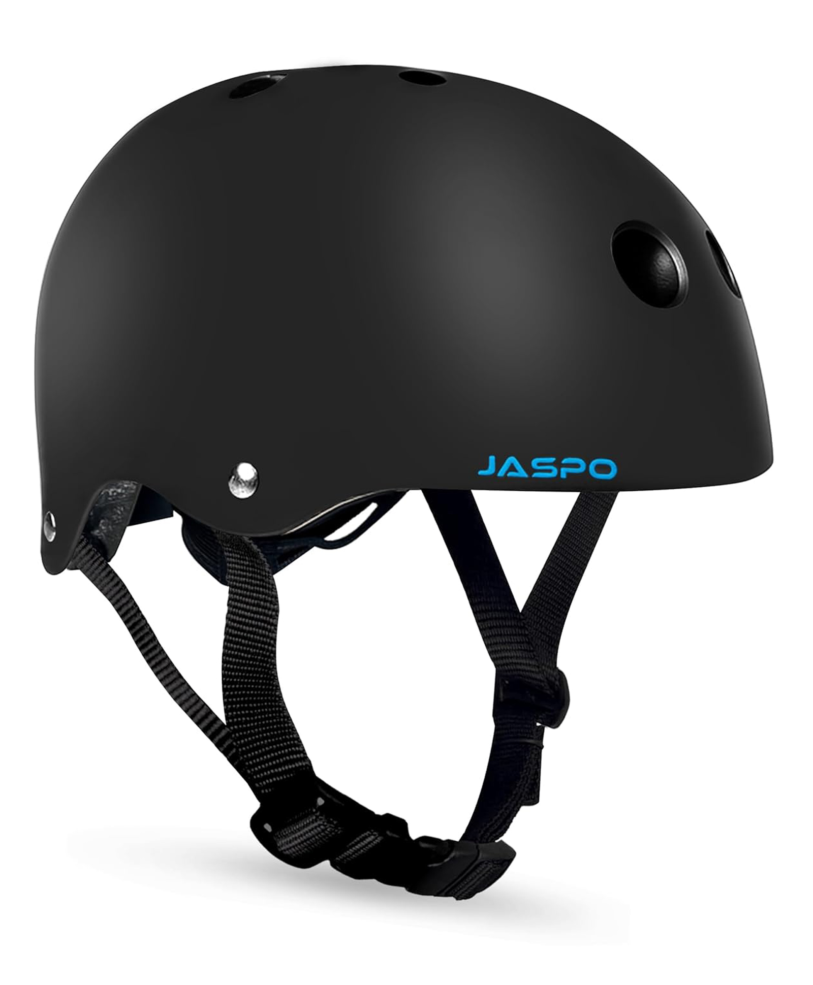 Jaspo Vault Adjustable Helmet, ABS Shell Black EPS Foam, Dial Adjuster, Lightweight,Comfort fit, Perfect for Skating-Cycling-Skateboarding and Scooter (Helmet Only), Medium (53 to 56 cms)(Black)-picture-13