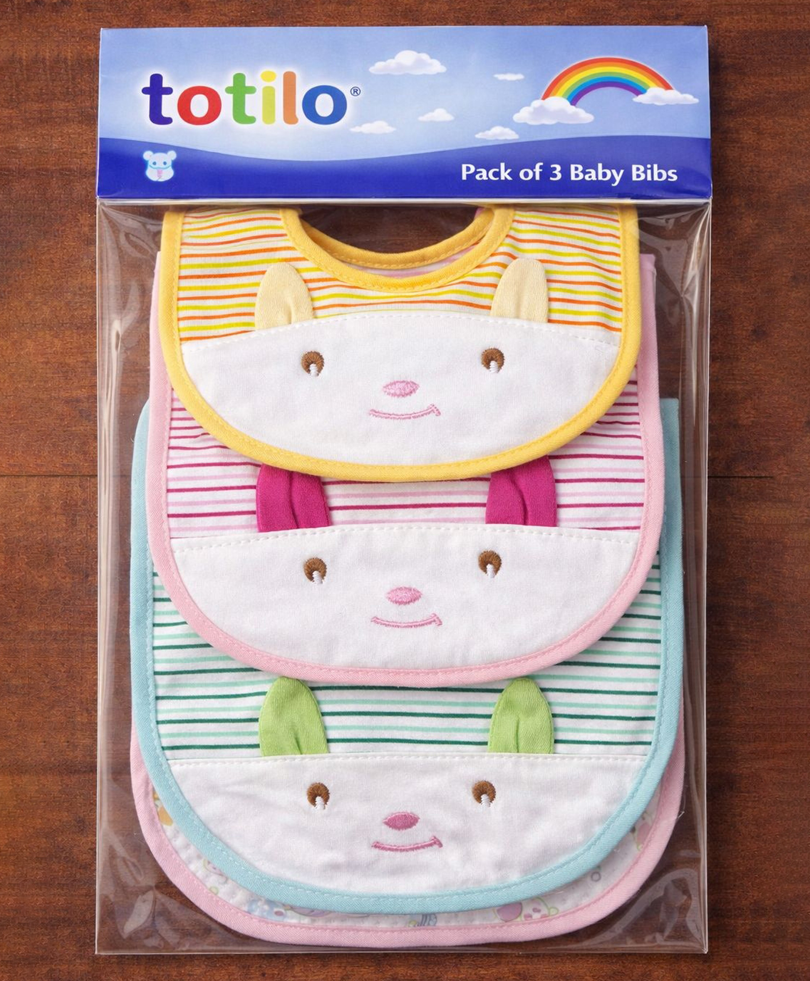 Totilo Baby Cotton Printed Feeding Snap Button Aprons Bibs Everyday Use (Pack of 3)-image-39