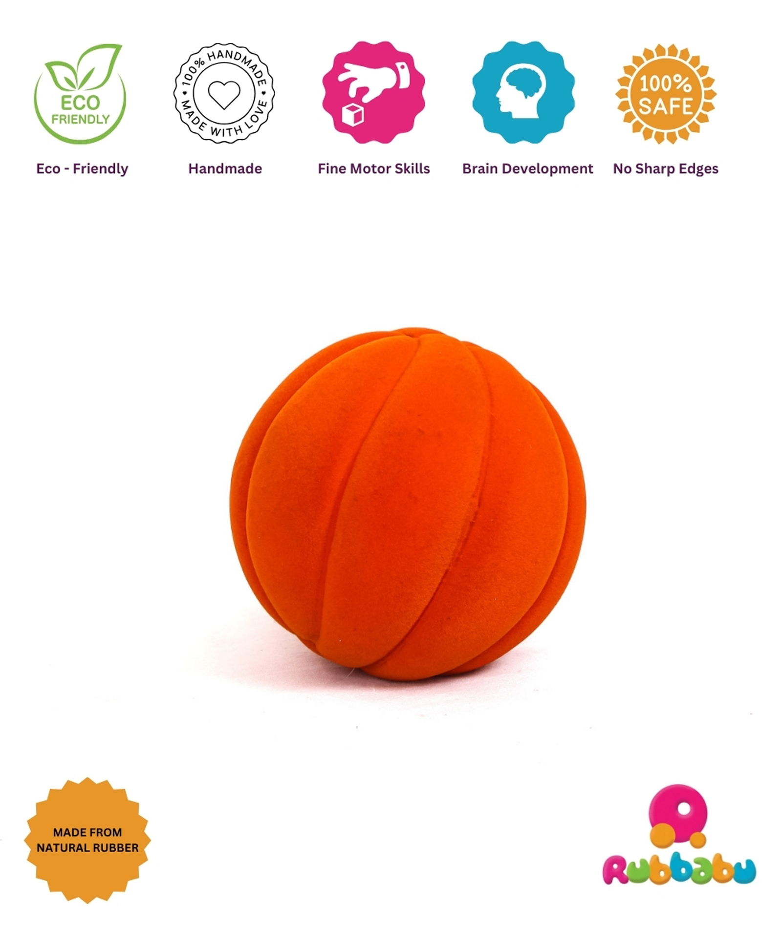 Rubbabu Basket Ball Play Set Toys 1 Pcs Multicolor-image-4