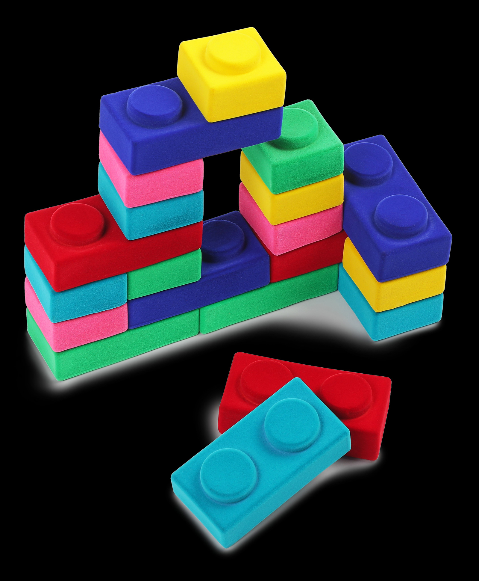 Rubbabu Rubbablox Basix Set Toys Multi color-image-2