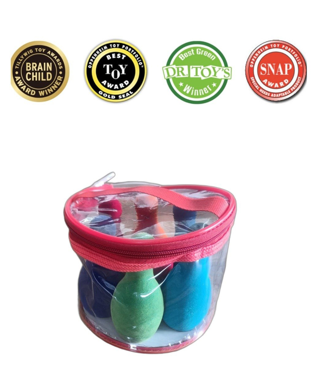 Rubbabu Pocket Size Bowling Toys Multi color-image-28