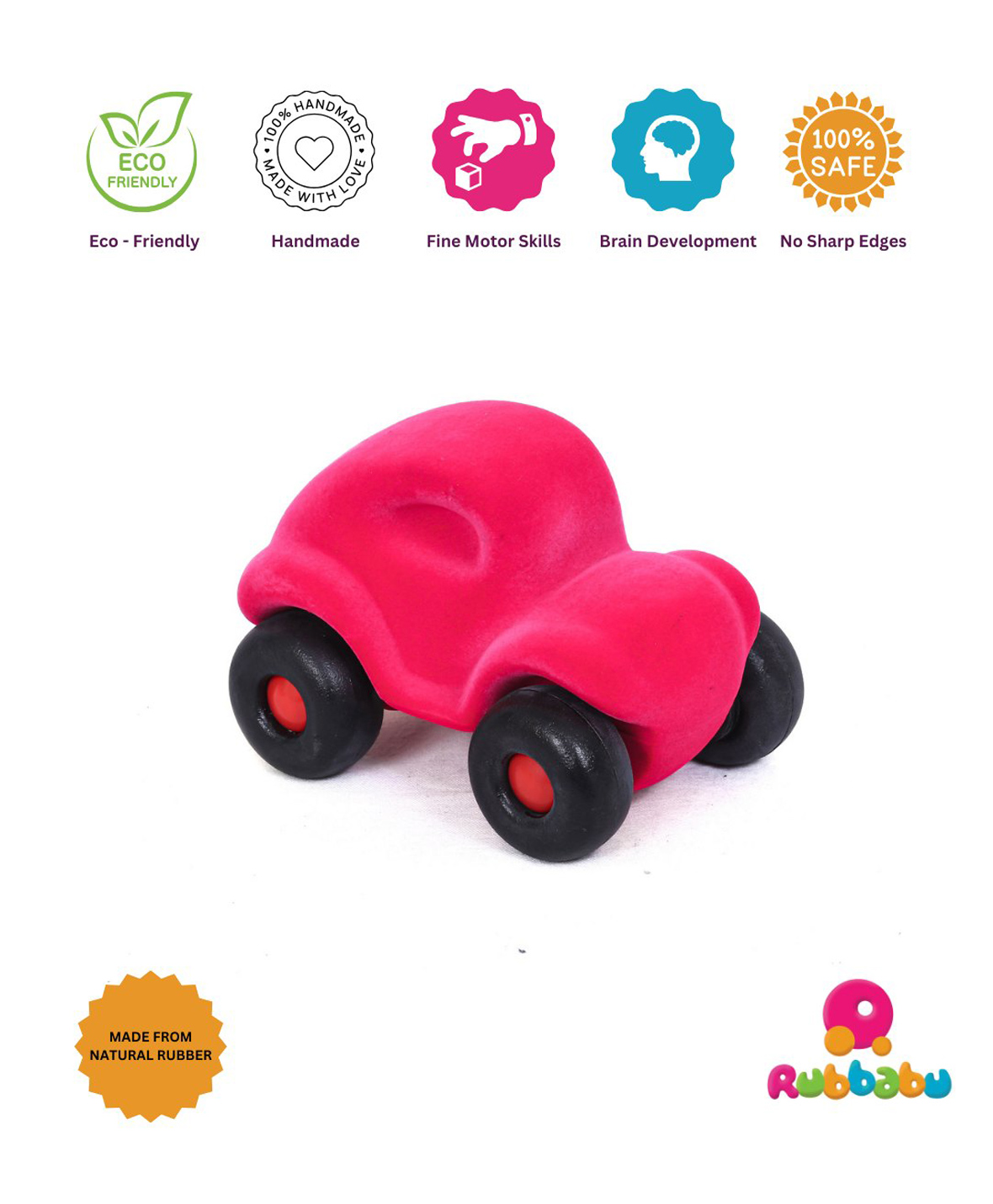Rubbabu Rubba Car Toys Multi color-image-22