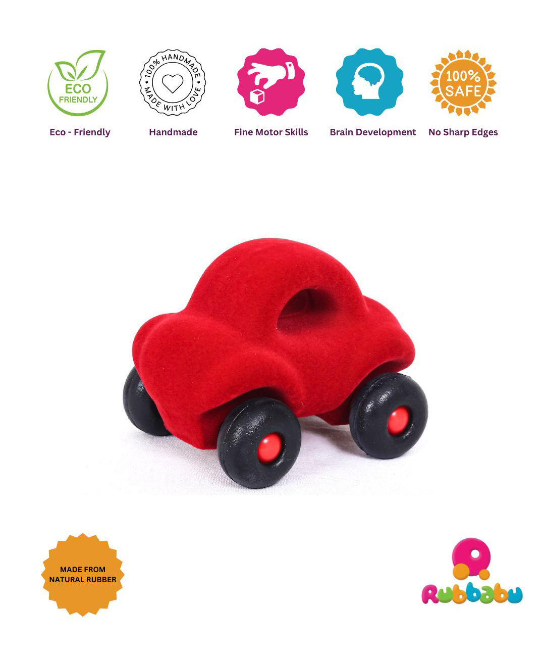 Rubbabu Wholedout Car Toys Multi color-image-21