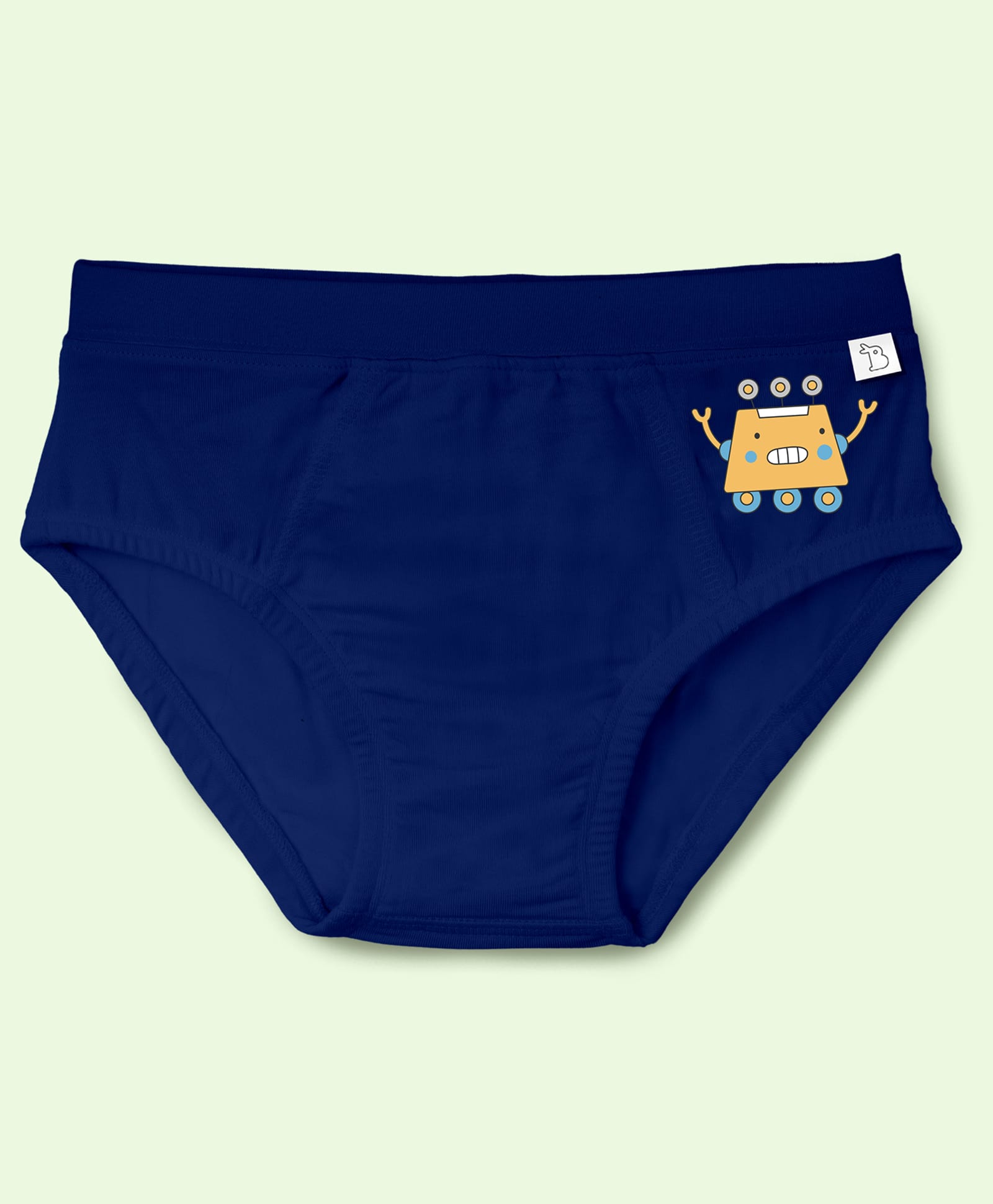 SuperBottoms Bamboo Knit Vehicle Printed Brief - Navy Blue-picture-15