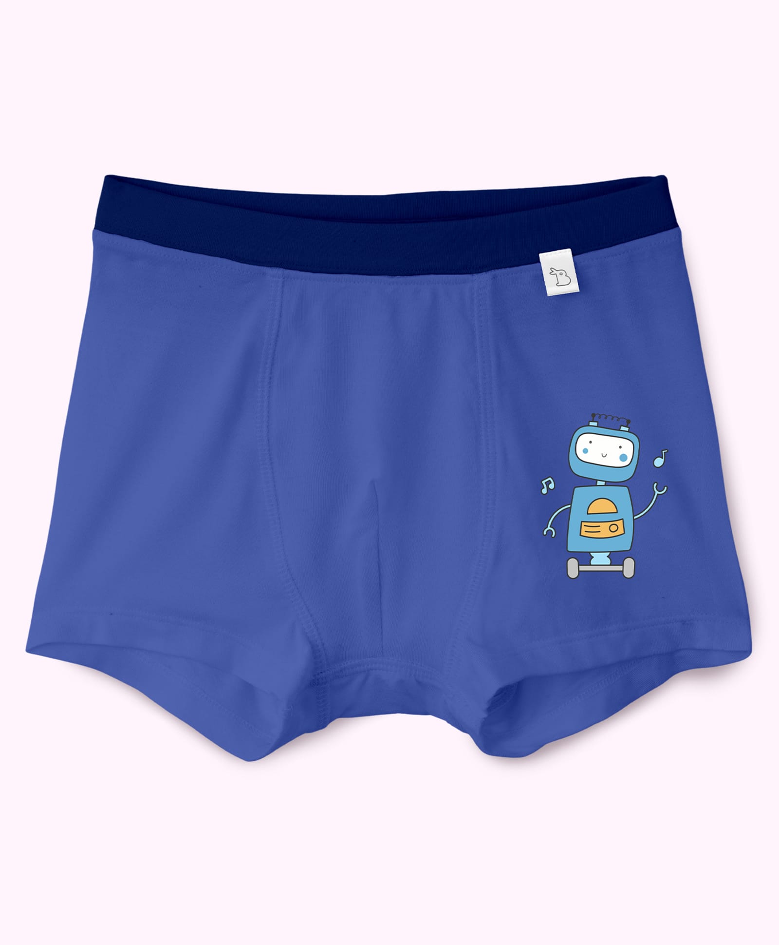 SuperBottoms Bamboo Knit Robot Printed Trunk - Blue-image-43