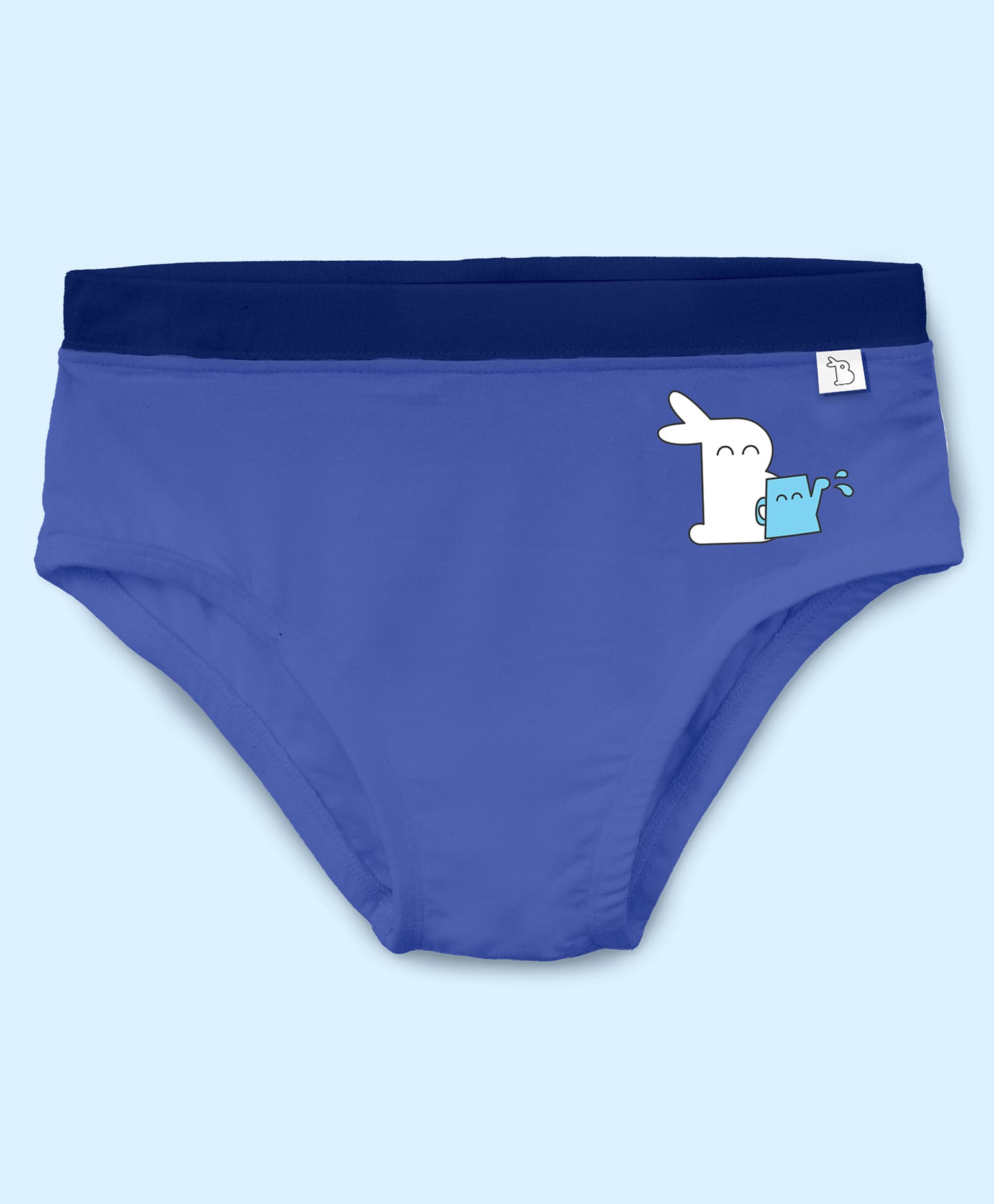 SuperBottoms Bamboo Knit Bunny Printed Panty - Blue-picture-41