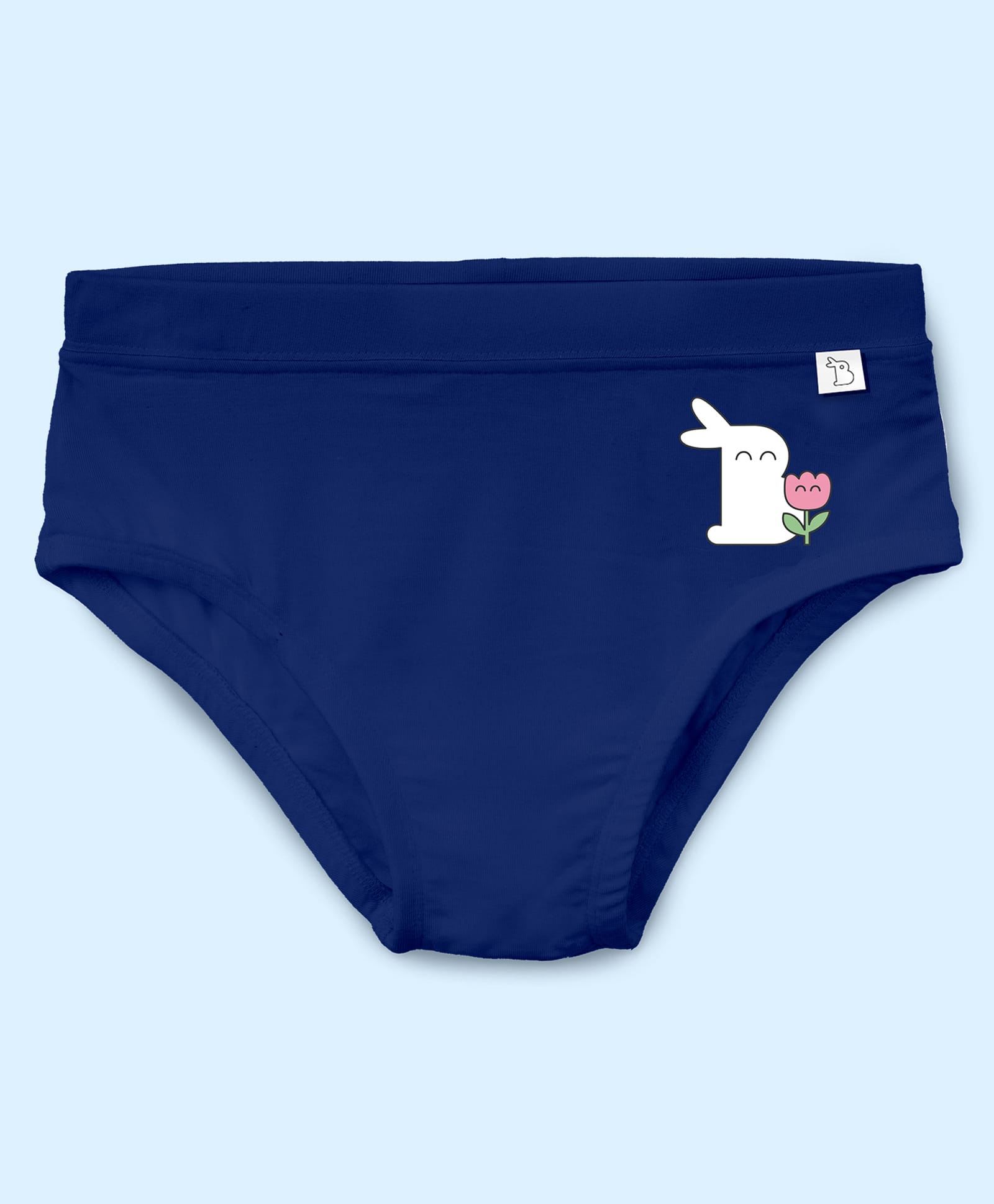 SuperBottoms Bamboo Knit Bunny Printed Panty - Navy Blue-picture-45